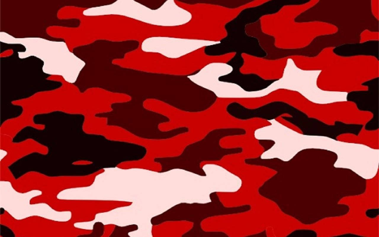 Camo Black And Red Background