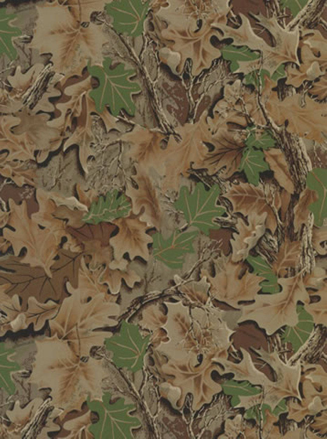 Camo Brown And Green Leaves Background
