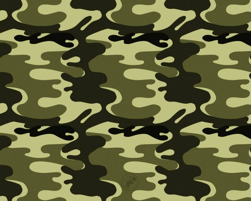 Camo Pattern Lime Green Background