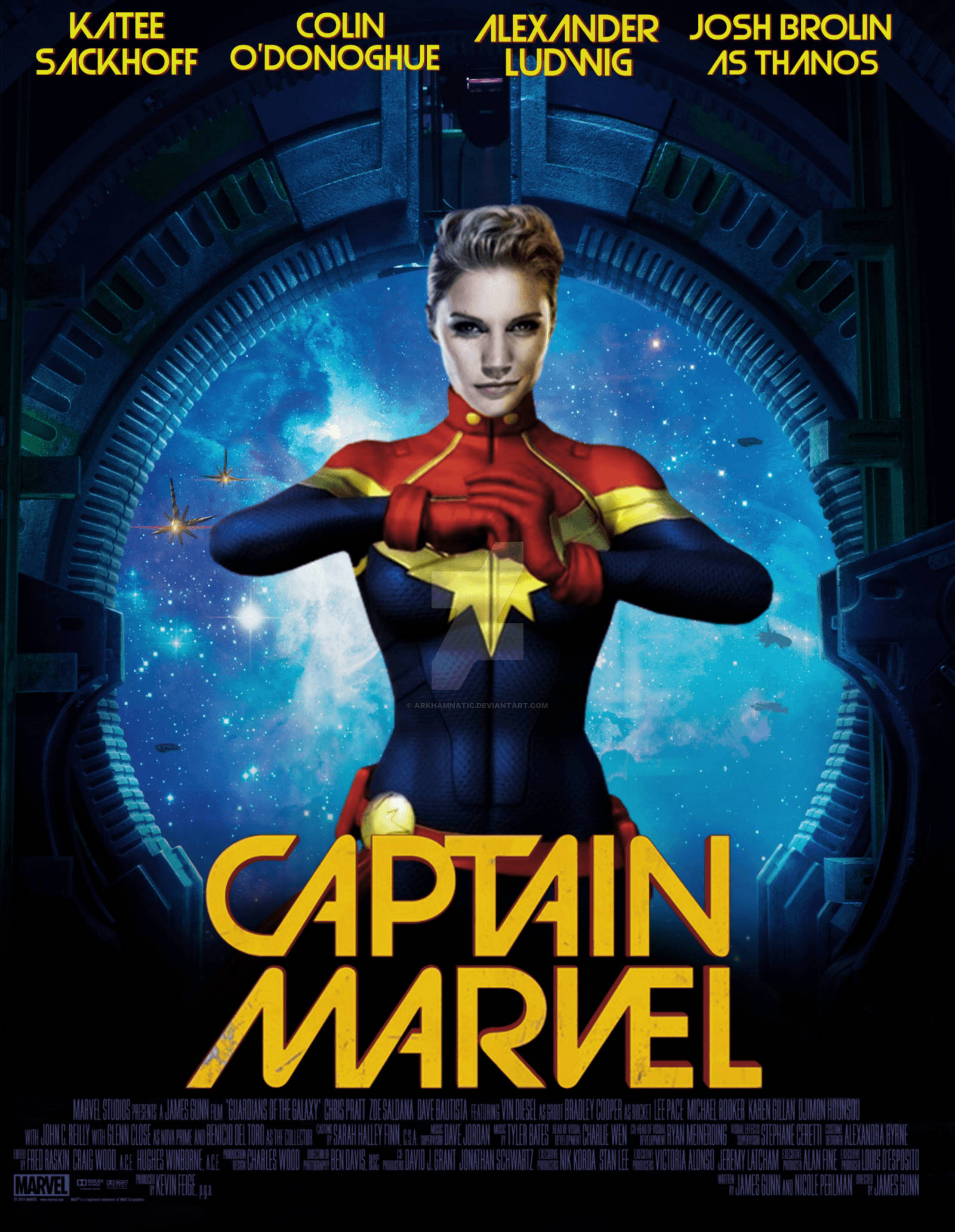 Captain Marvel Fan Art Poster Background
