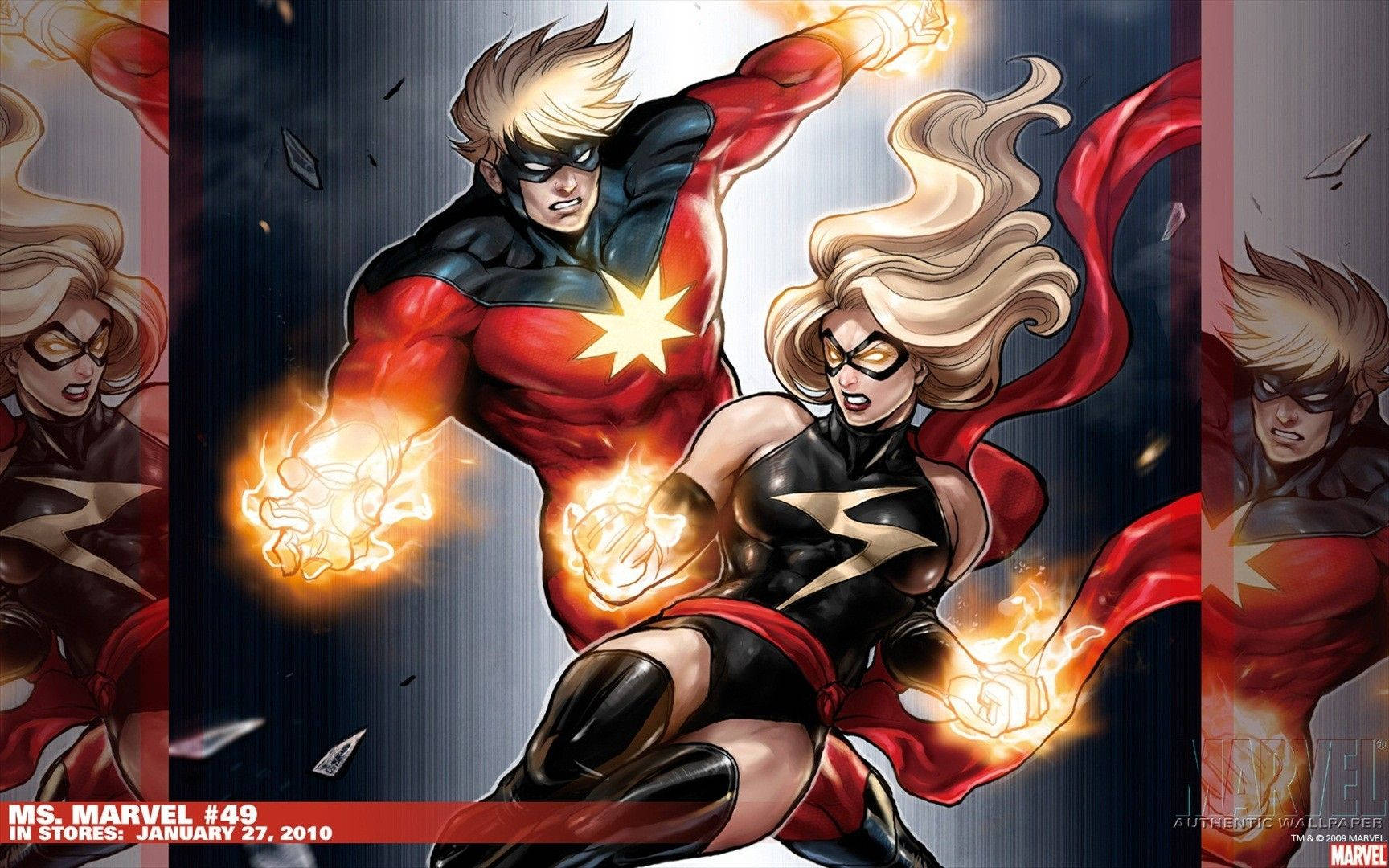 Captain Marvel Vs Ms. Marvel Background