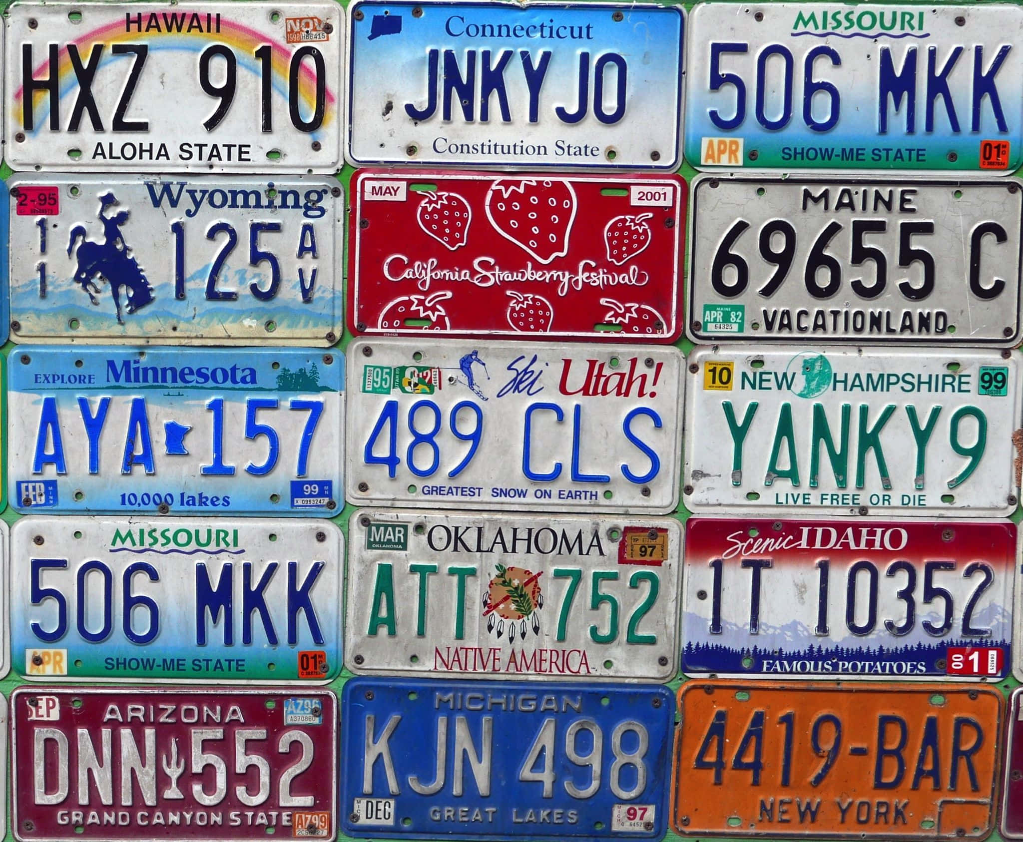 Download Unique Car License Plate on a Stylish Vehicle Wallpaper
