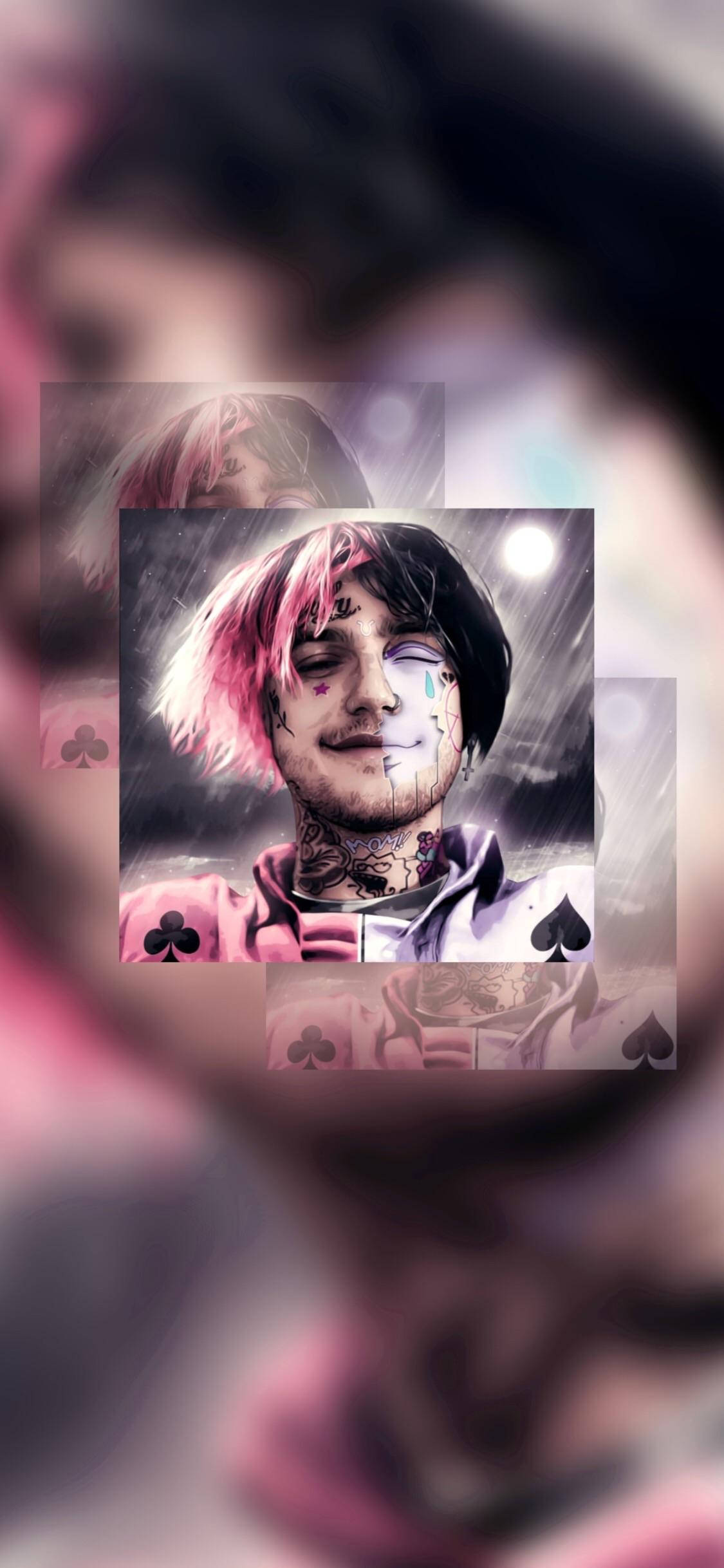 Cascaded Lil Peep Aesthetic Background