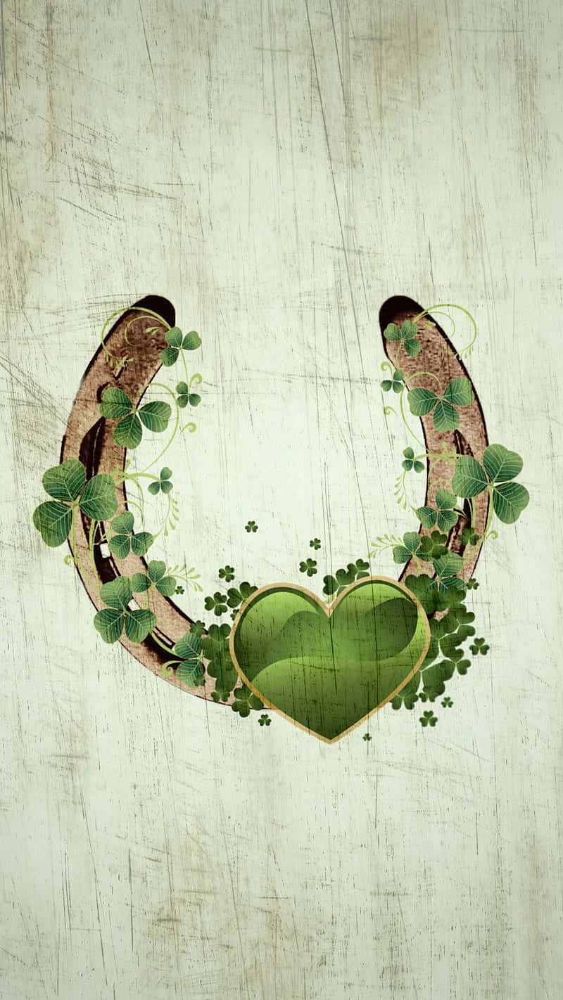 Download Celtic Irish Horseshoe With A Heart Wallpaper | Wallpapers.com
