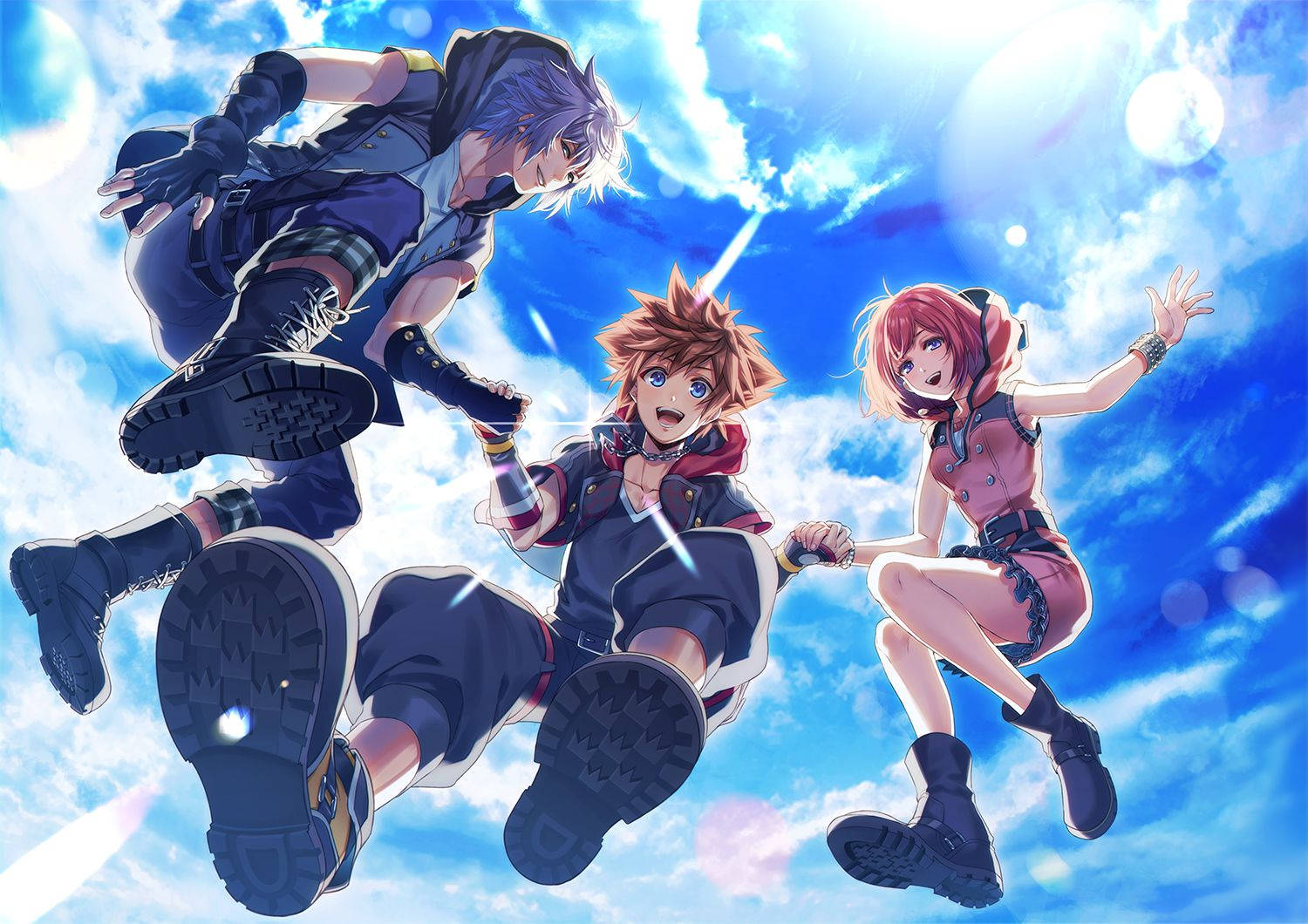 Character Trio Kingdom Hearts 3 Background