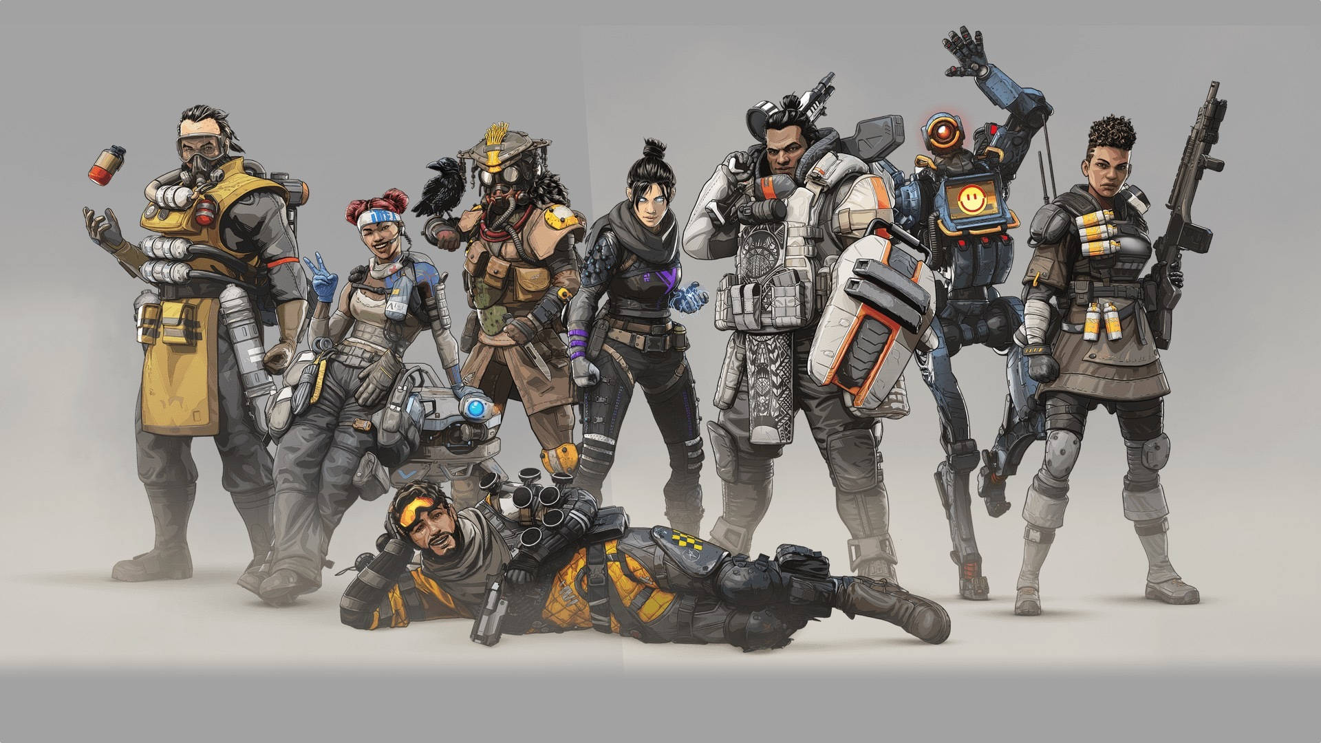 Characters In Apex Legends Background