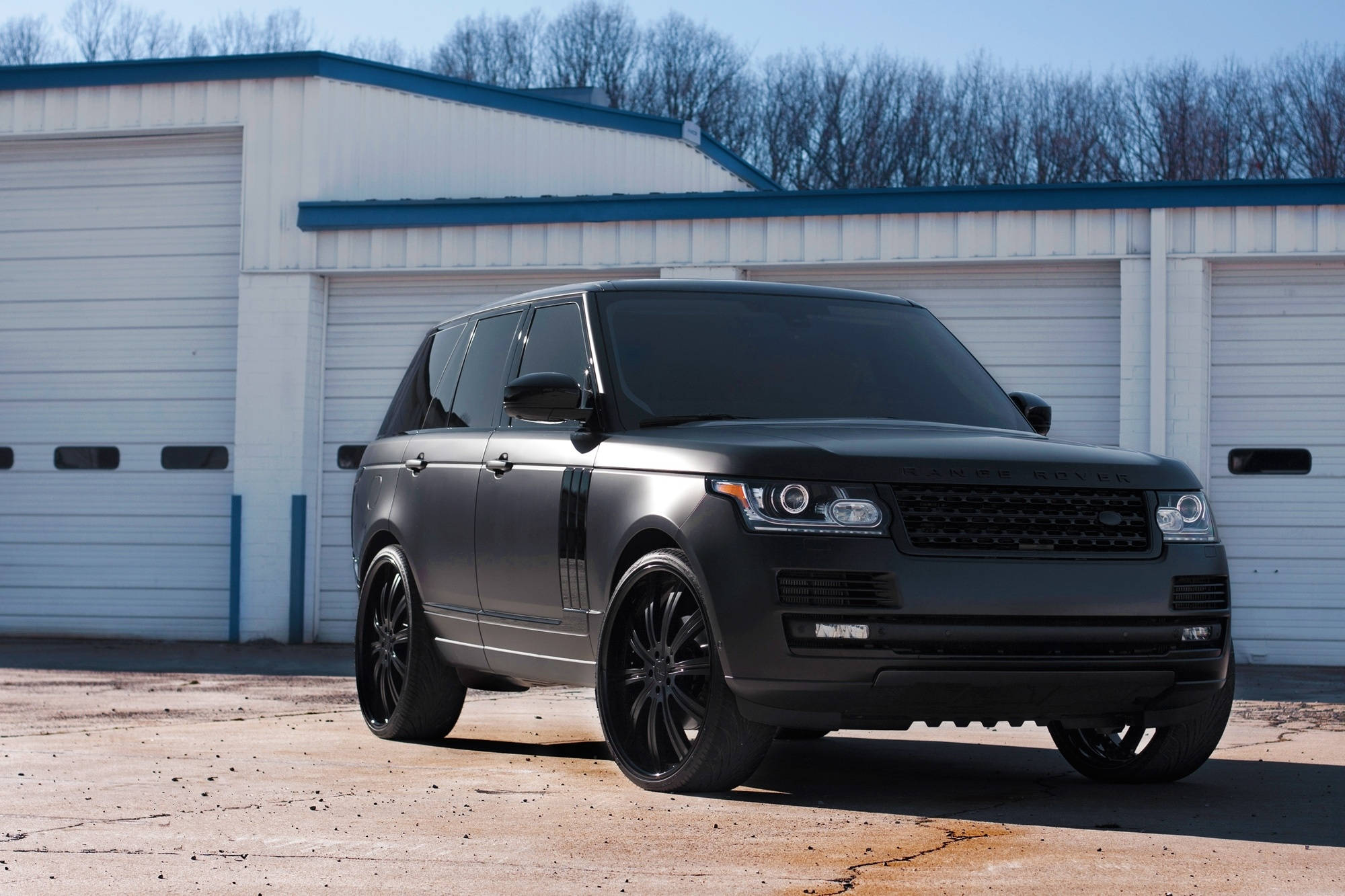 Charcoal Black Land Rover Background