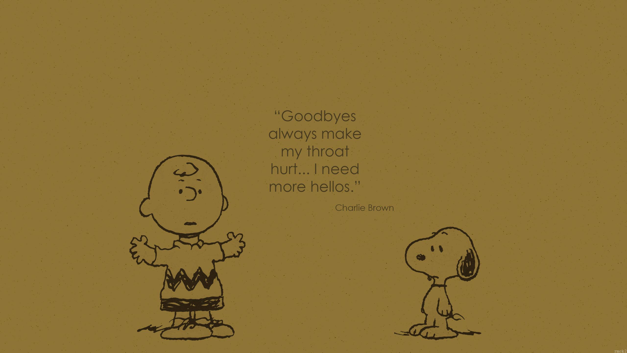 Charlie Brown Quote Background