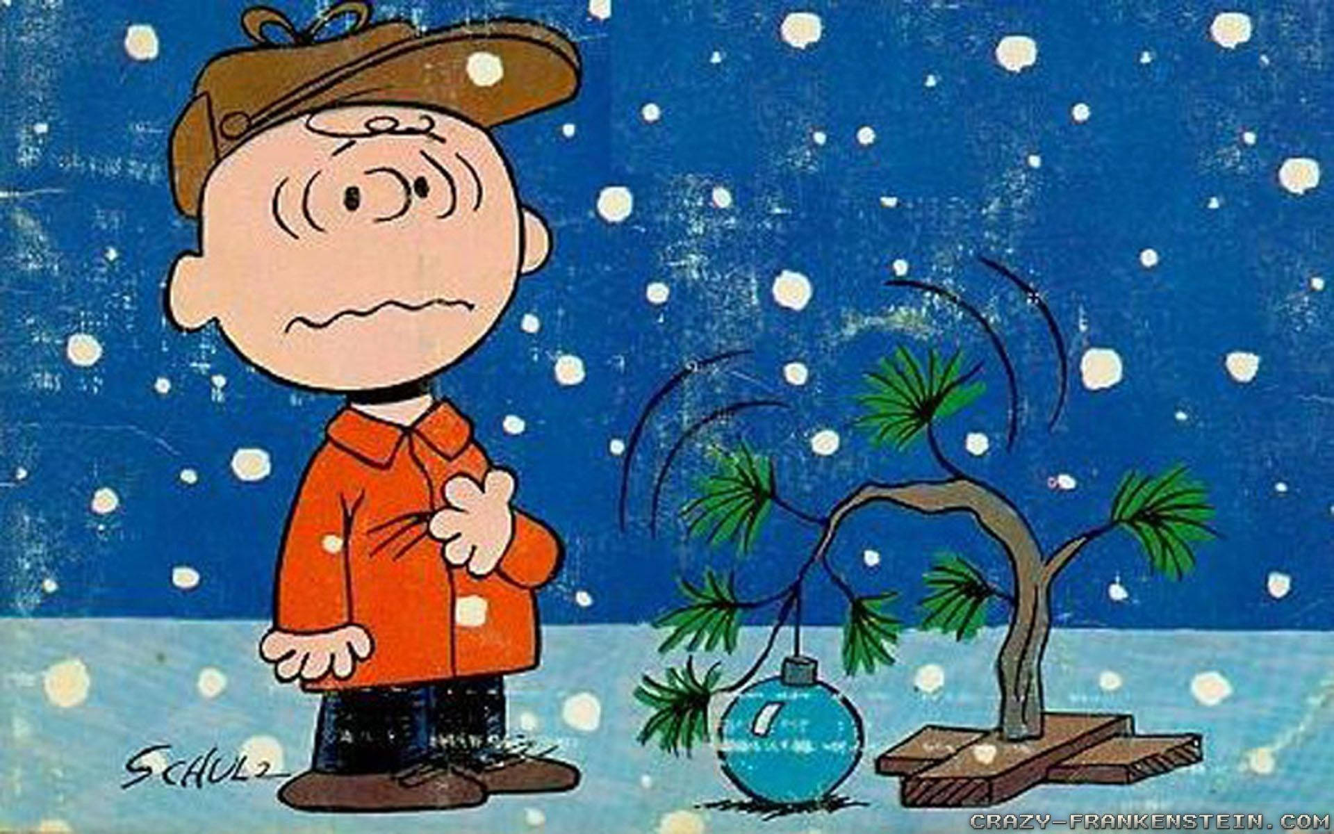 Charlie Brown Sad Christmas Background
