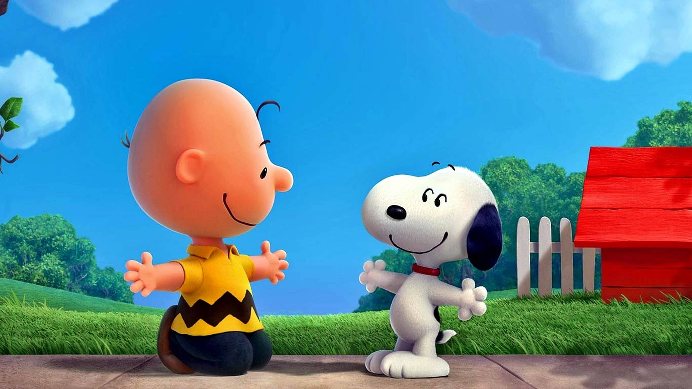 Charlie Brown Snoopy Open Arms Background