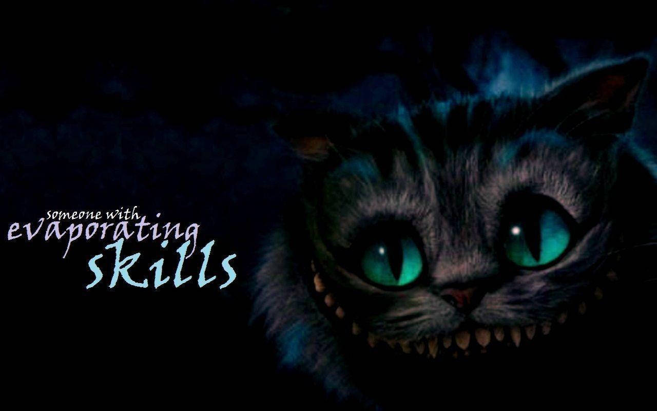 Cheshire Cat Quote Background