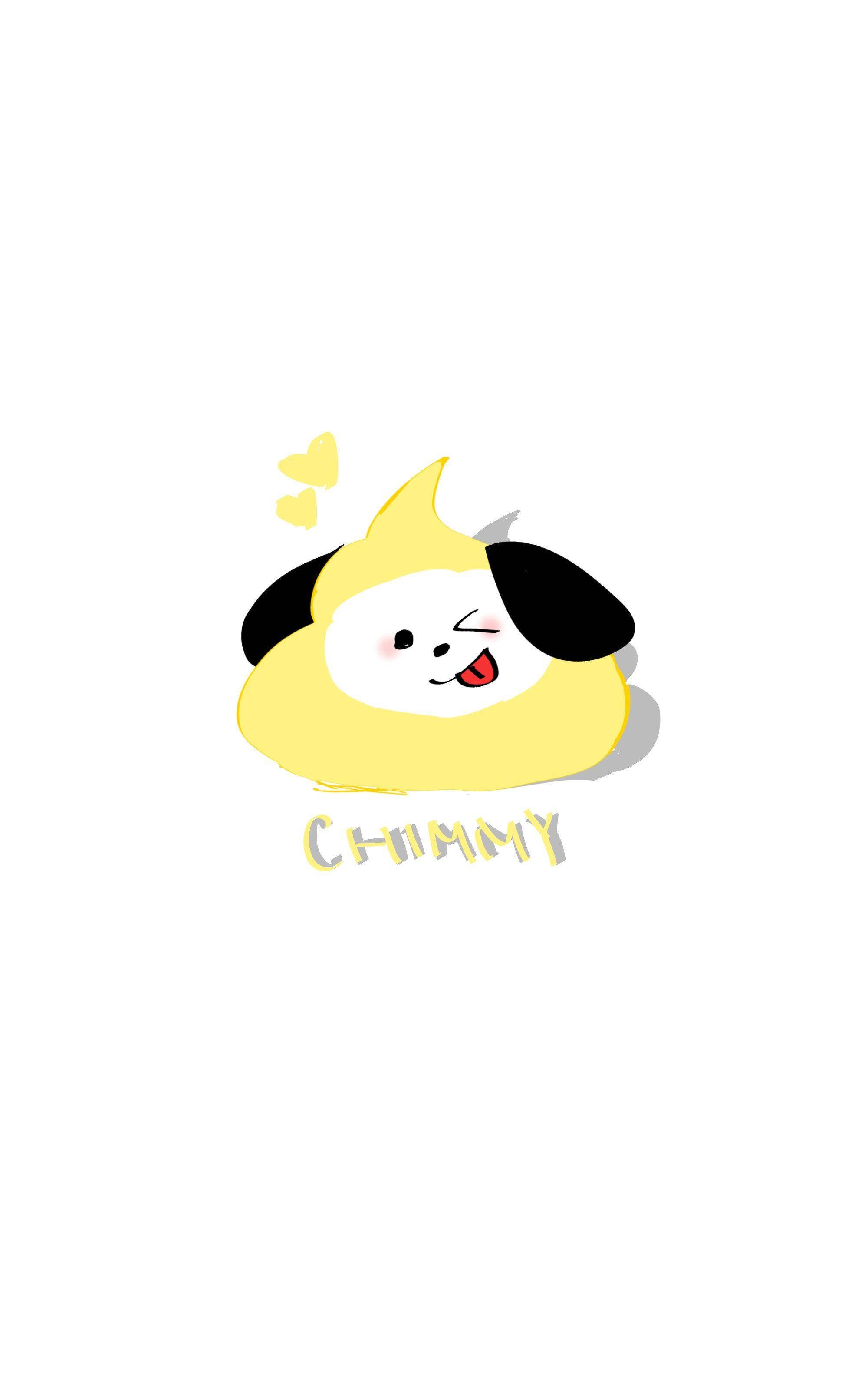 Download Chimmy Bt21 Wacky Face Drawing Wallpaper Wallpapers Com