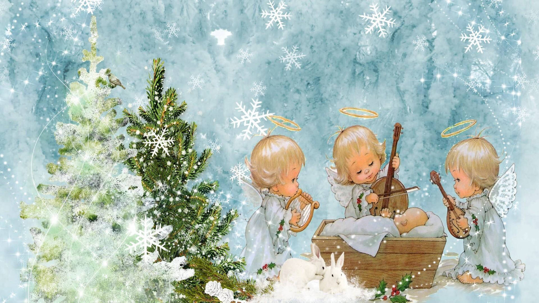 Счастье новый год песня. Рождественская открытка. С Рождеством картинки. Рождественские ангелочки. Рождественские картинки для детей.