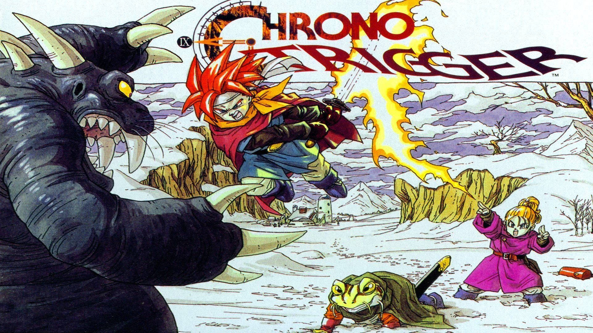 Chrono Trigger 1995 Game Comic Cover Background