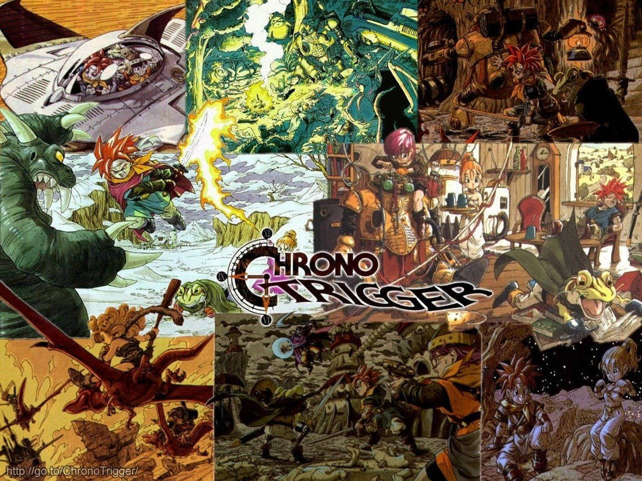 Chrono Trigger Vintage Photo Compilation Background
