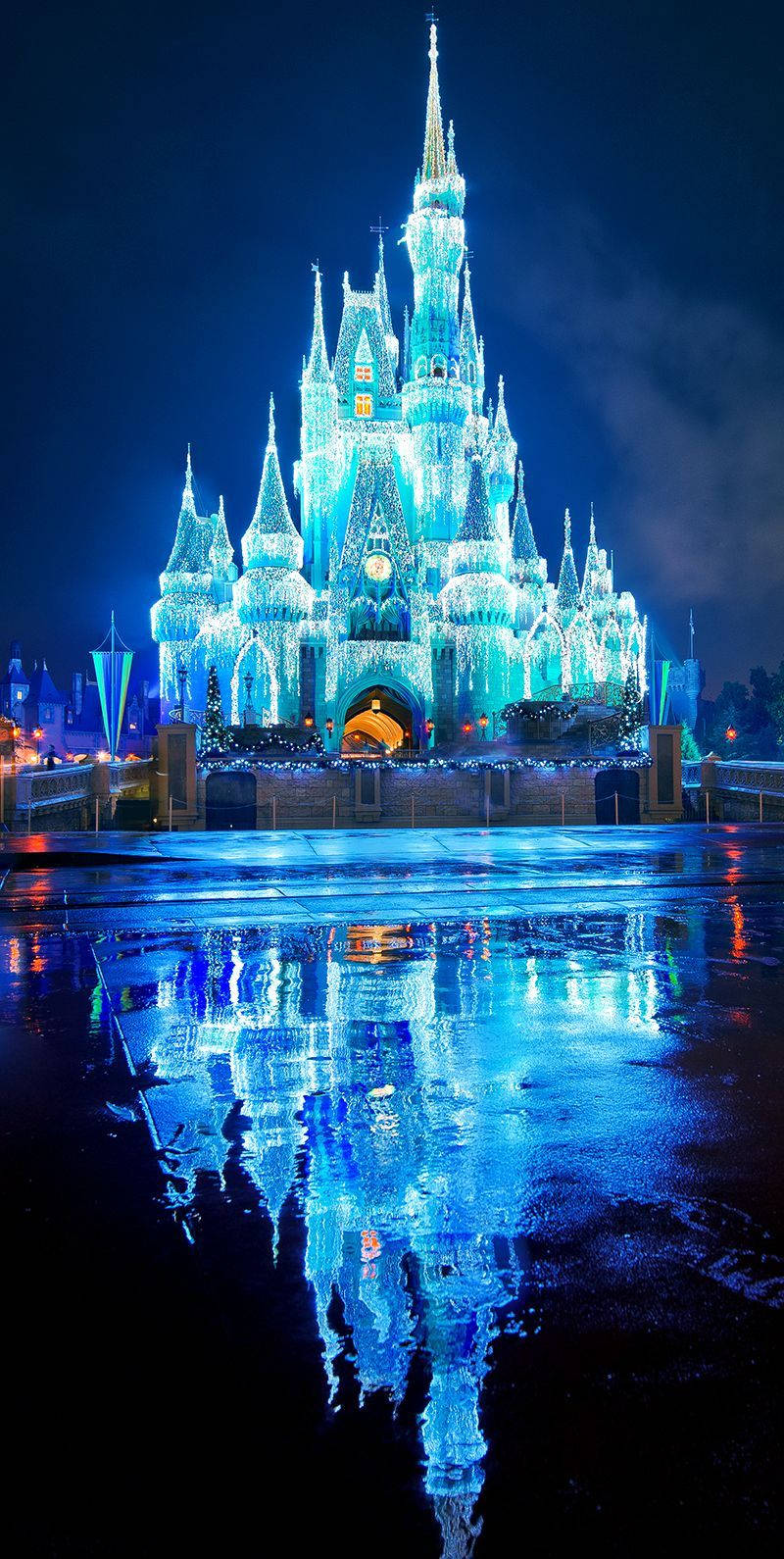 Cinderella Castle At Disney World Background