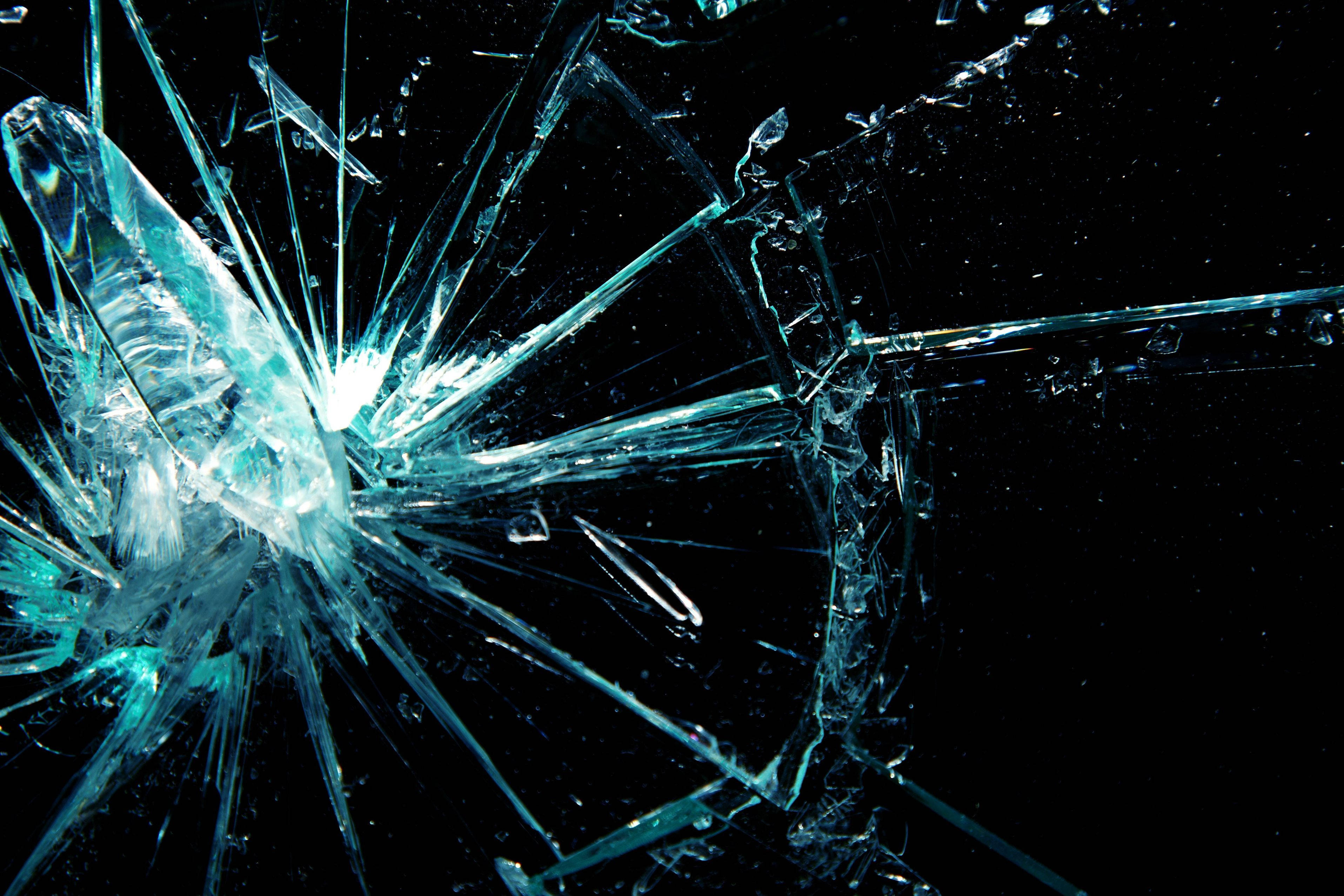 Close-up Glass Cracked Screen Background
