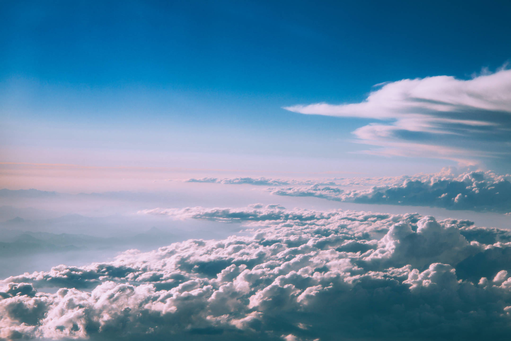 Clouds Aerial View Background
