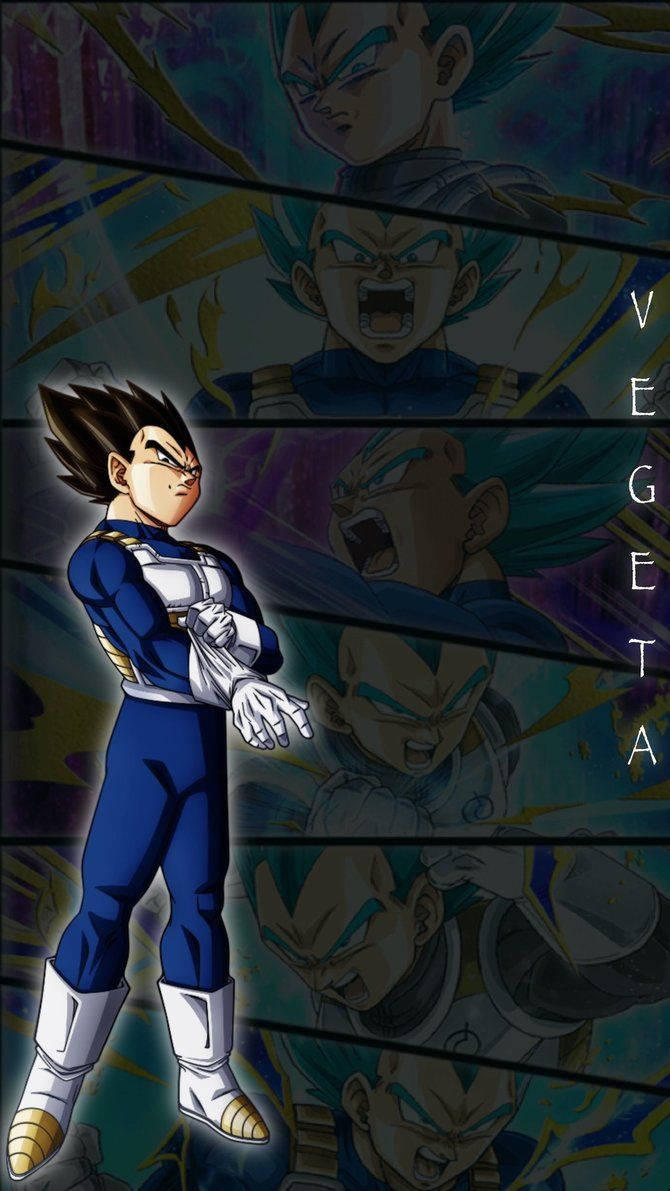 Collage Vegeta Mobile Cover Background