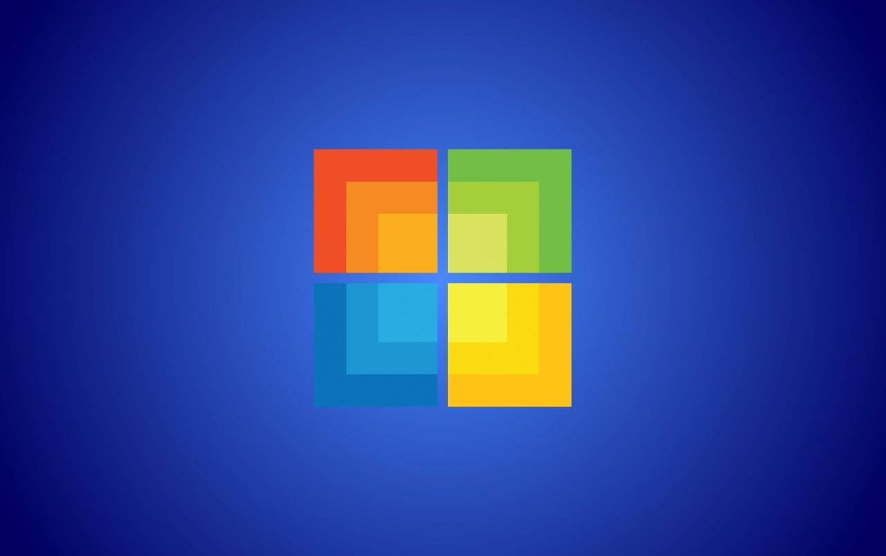 Colored Microsoft Windows Logo Background