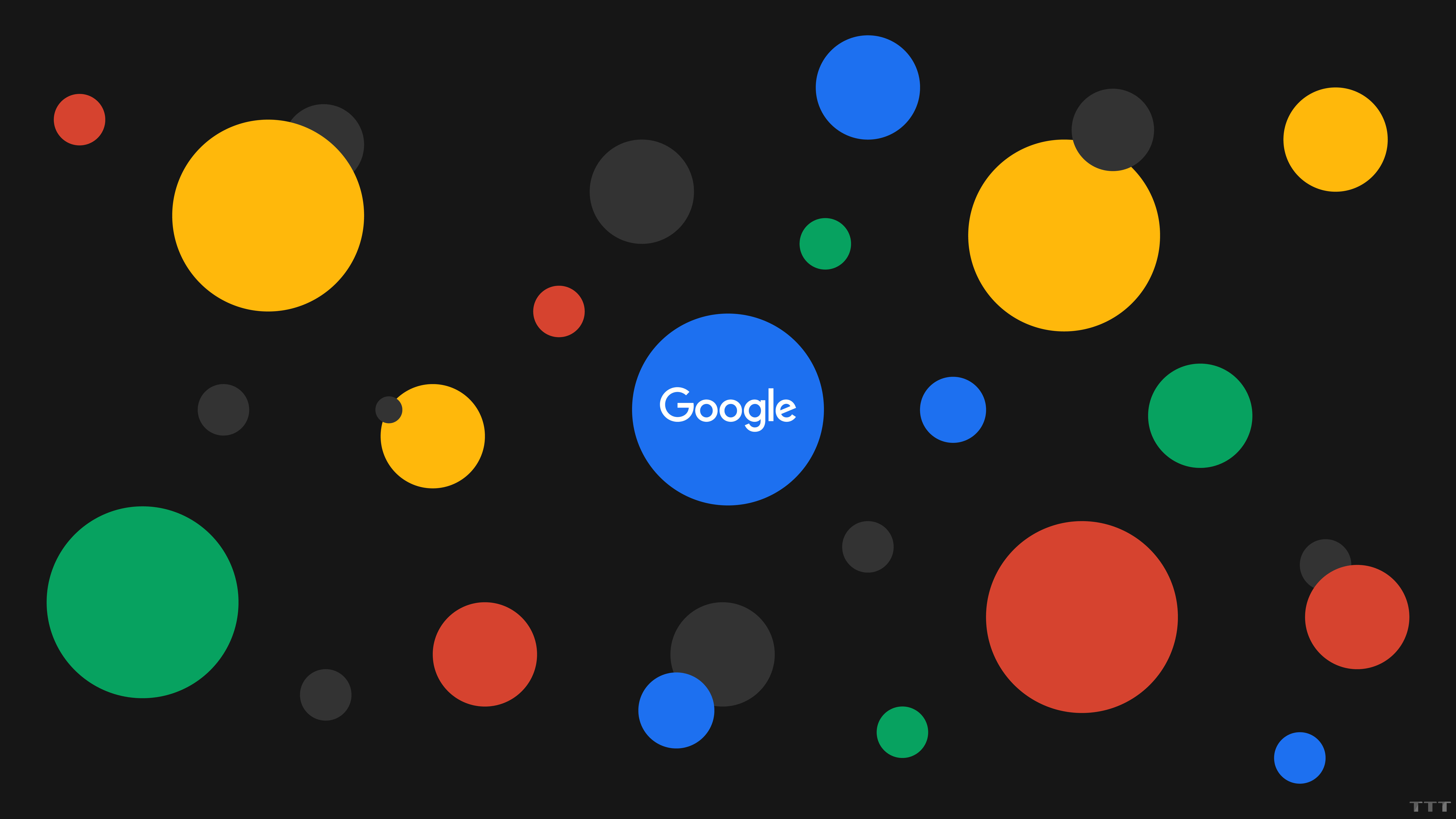 Colorful Google Polka Dots Background