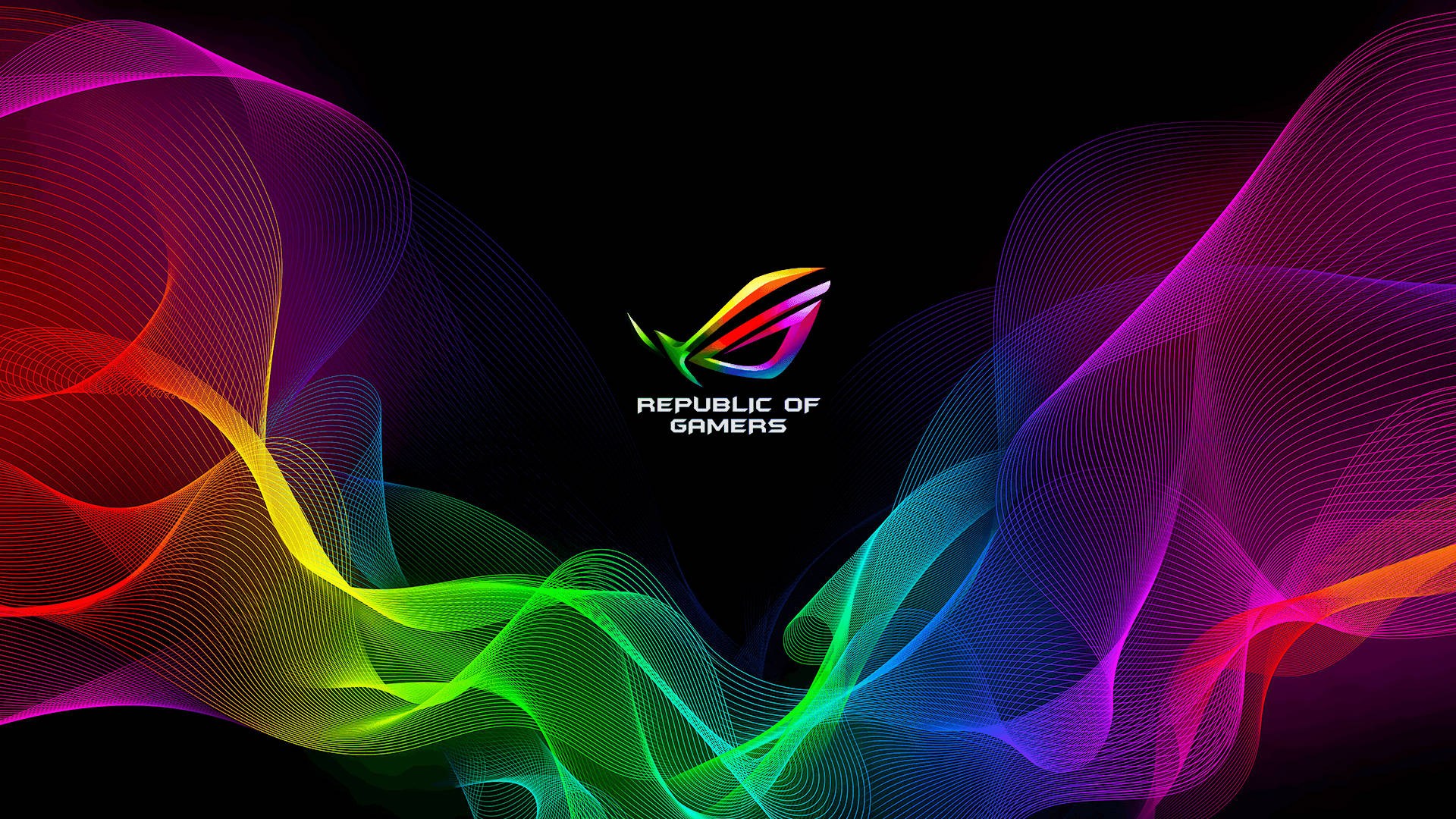 Colorful Rog Logo Background
