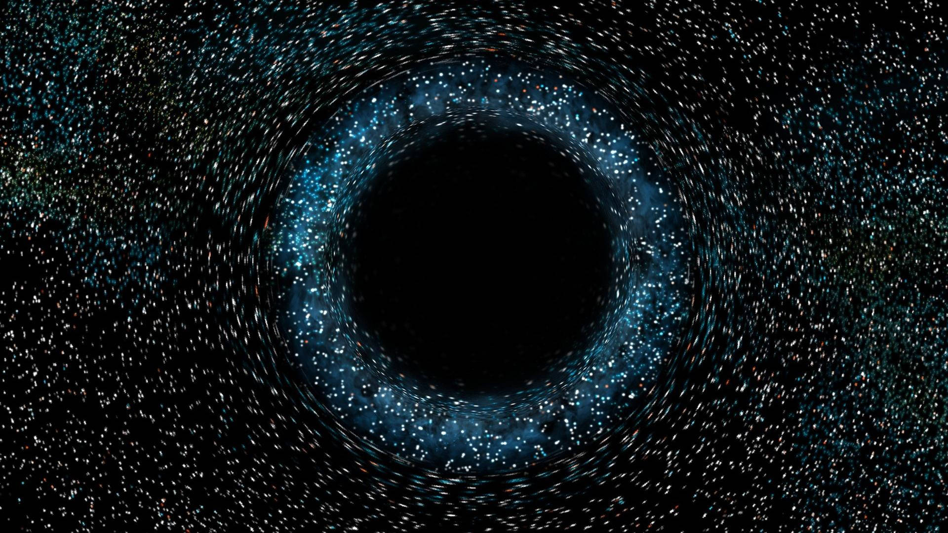 Constellation Of Stars In Black Hole Background