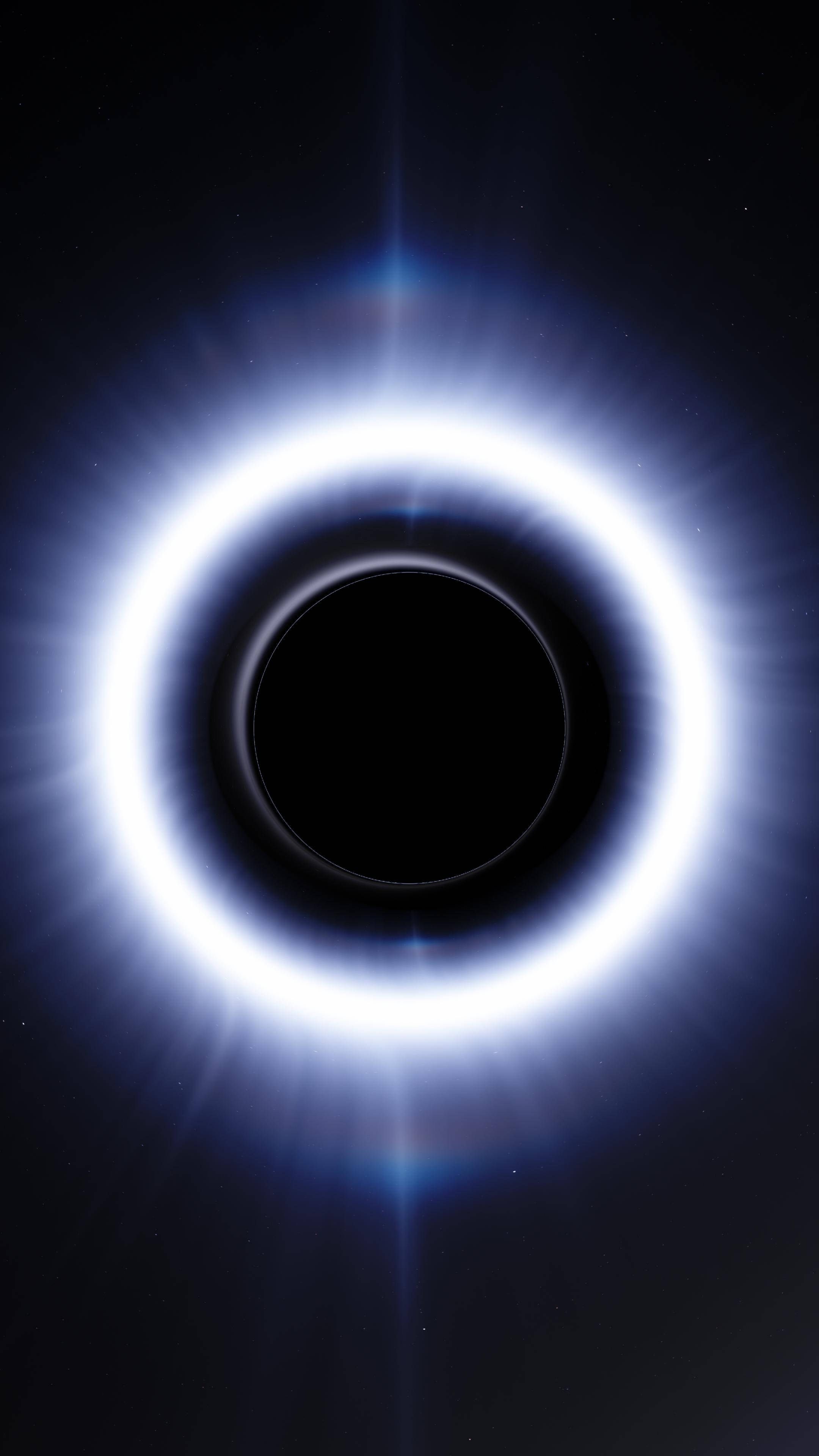 Contrasting Bright Light In Black Hole Background