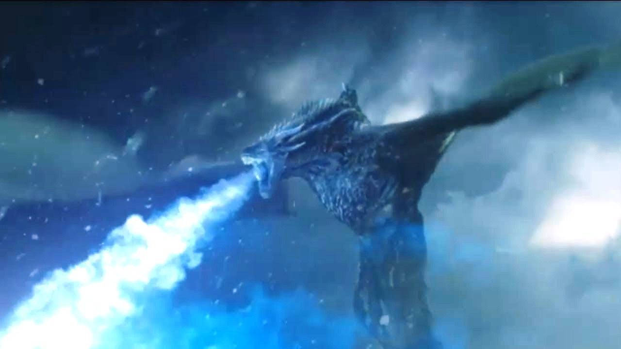Cool Ice Dragon Of Game Of Thrones Background