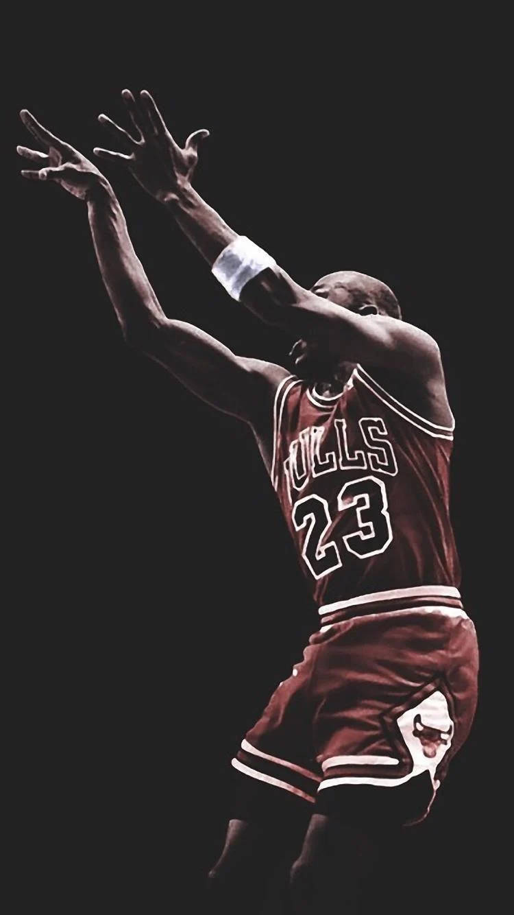 Download Cool Michael Jordan Jump Shot Wallpaper | Wallpapers.com