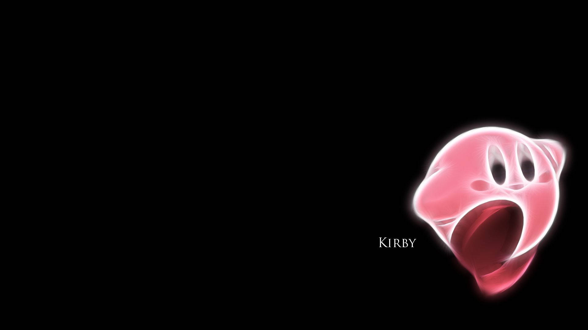 Cool Neon Pink Kirby Background