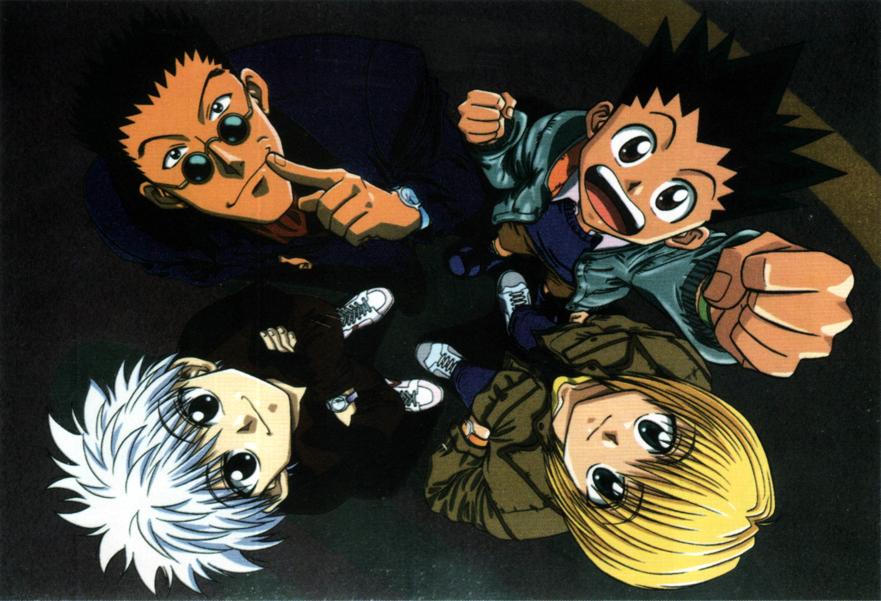 Cool Poster Of Killua And His Friends Background