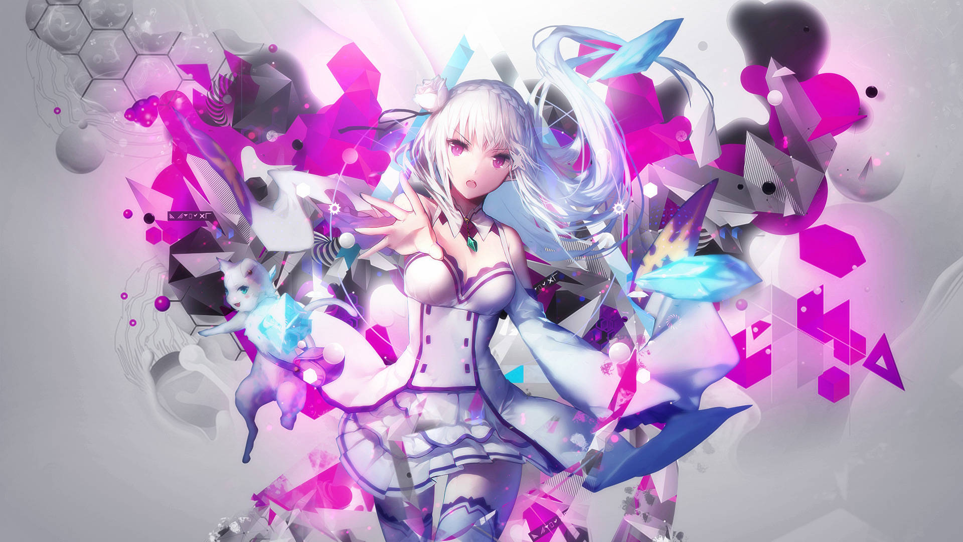 Coolest Hd Artwork Emilia Of Re Zero Background