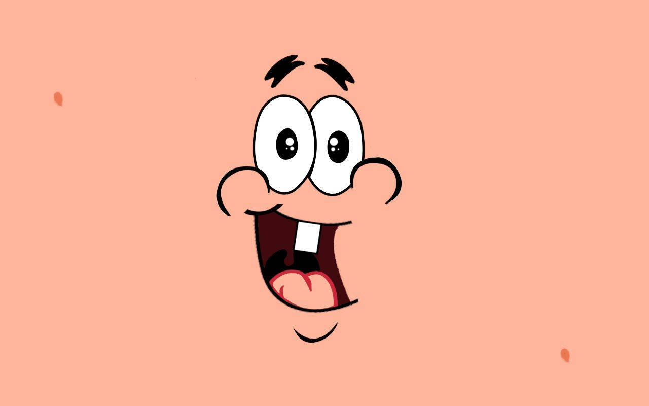 Crazy Face Of Patrick Star Background
