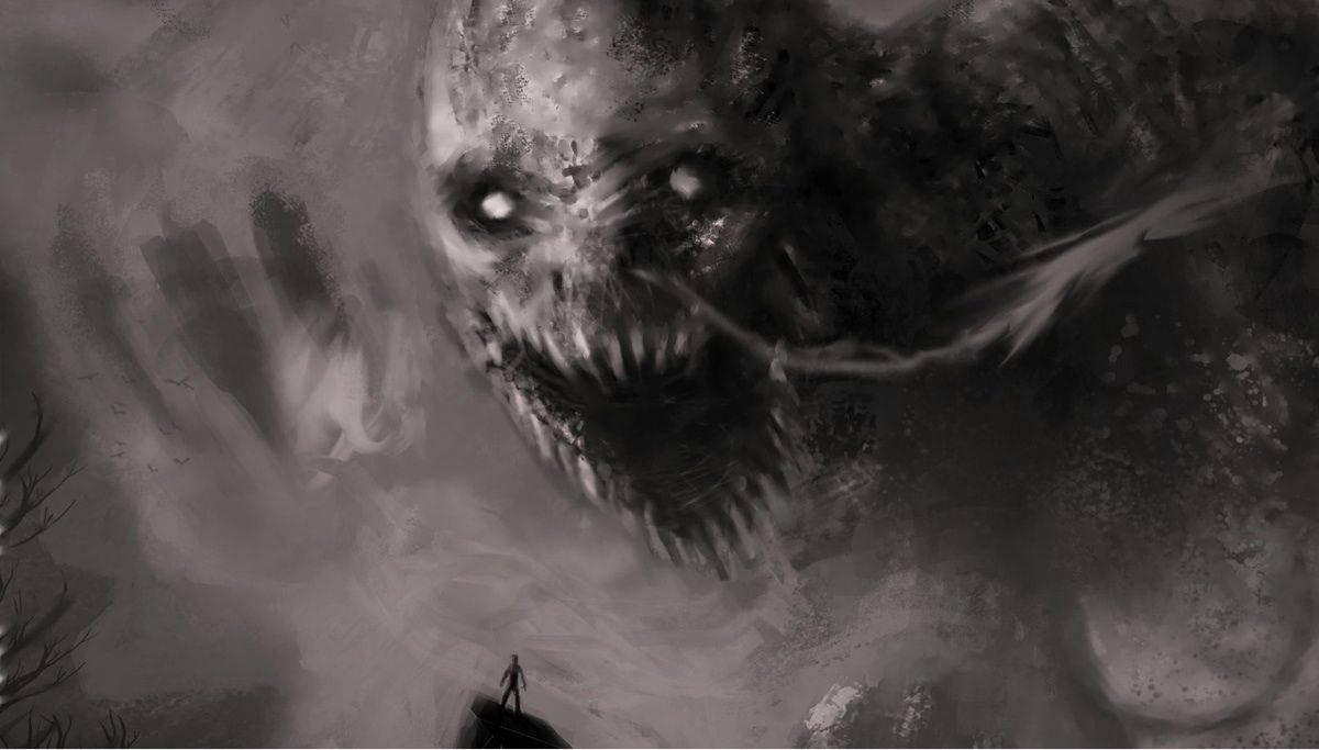 Creepy Demon Monster Background