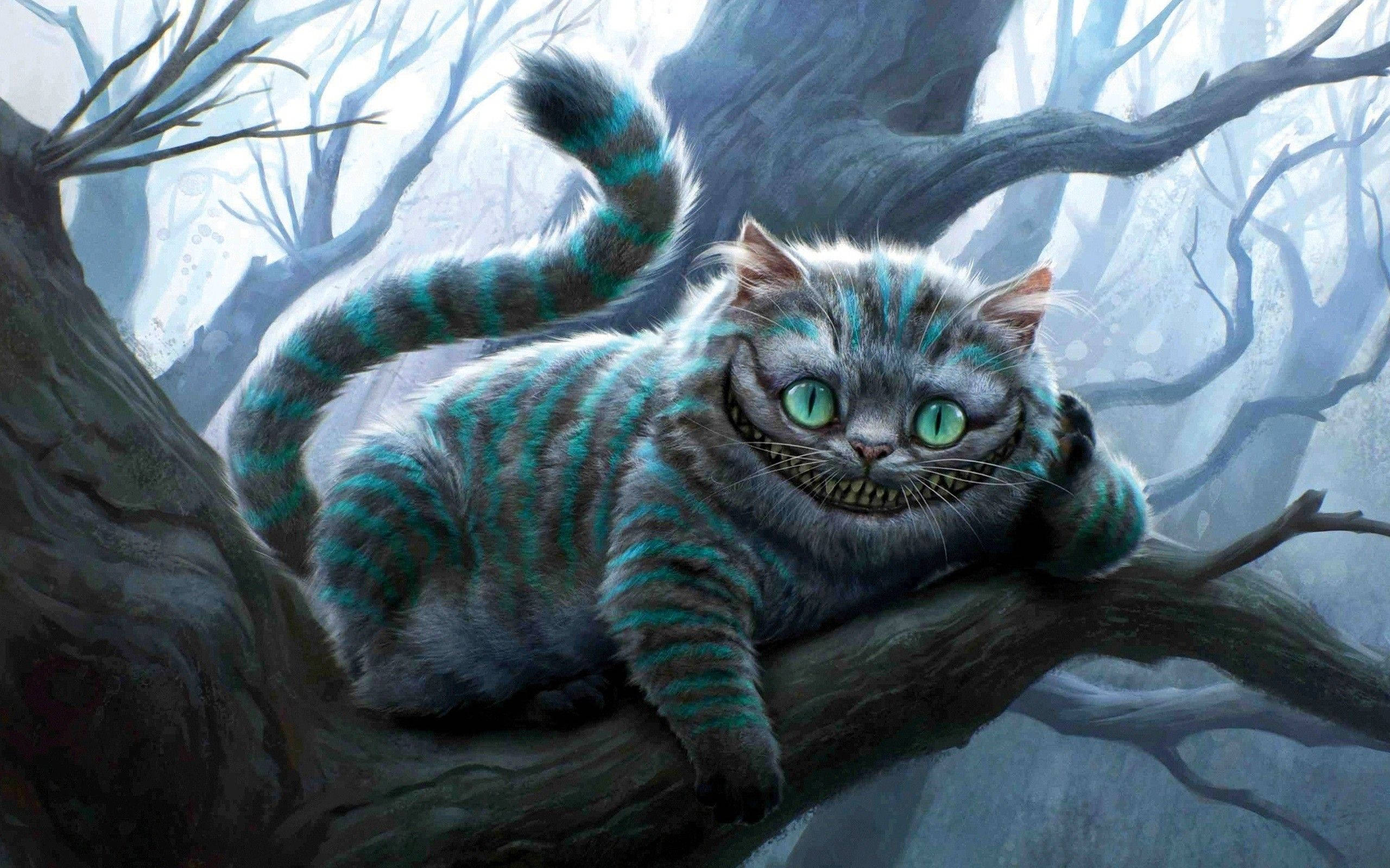 Cute Cheshire Cat Background