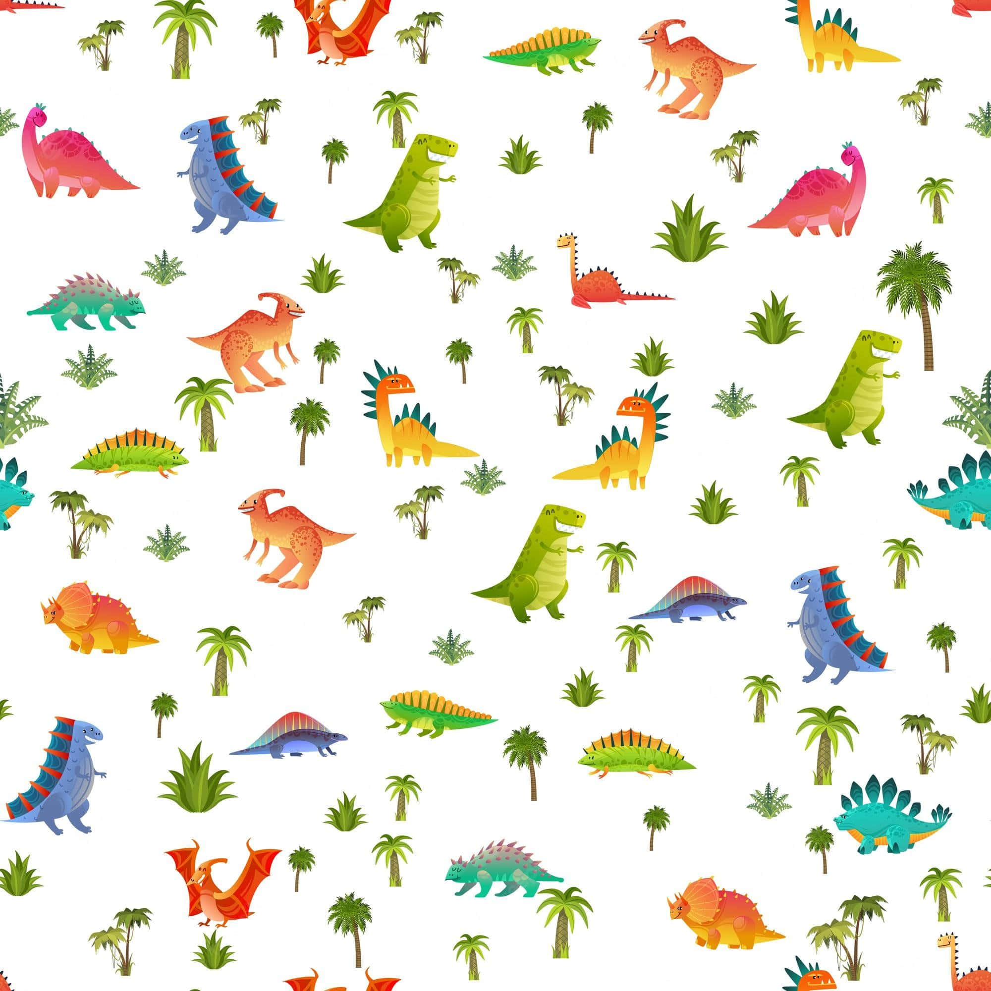 Download Cute Dinosaur 2000 X 2000 Background | Wallpapers.com