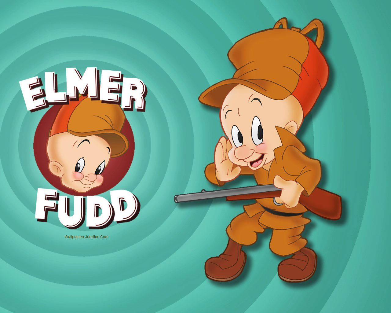 Cute Elmer Fudd Tiptoeing Background