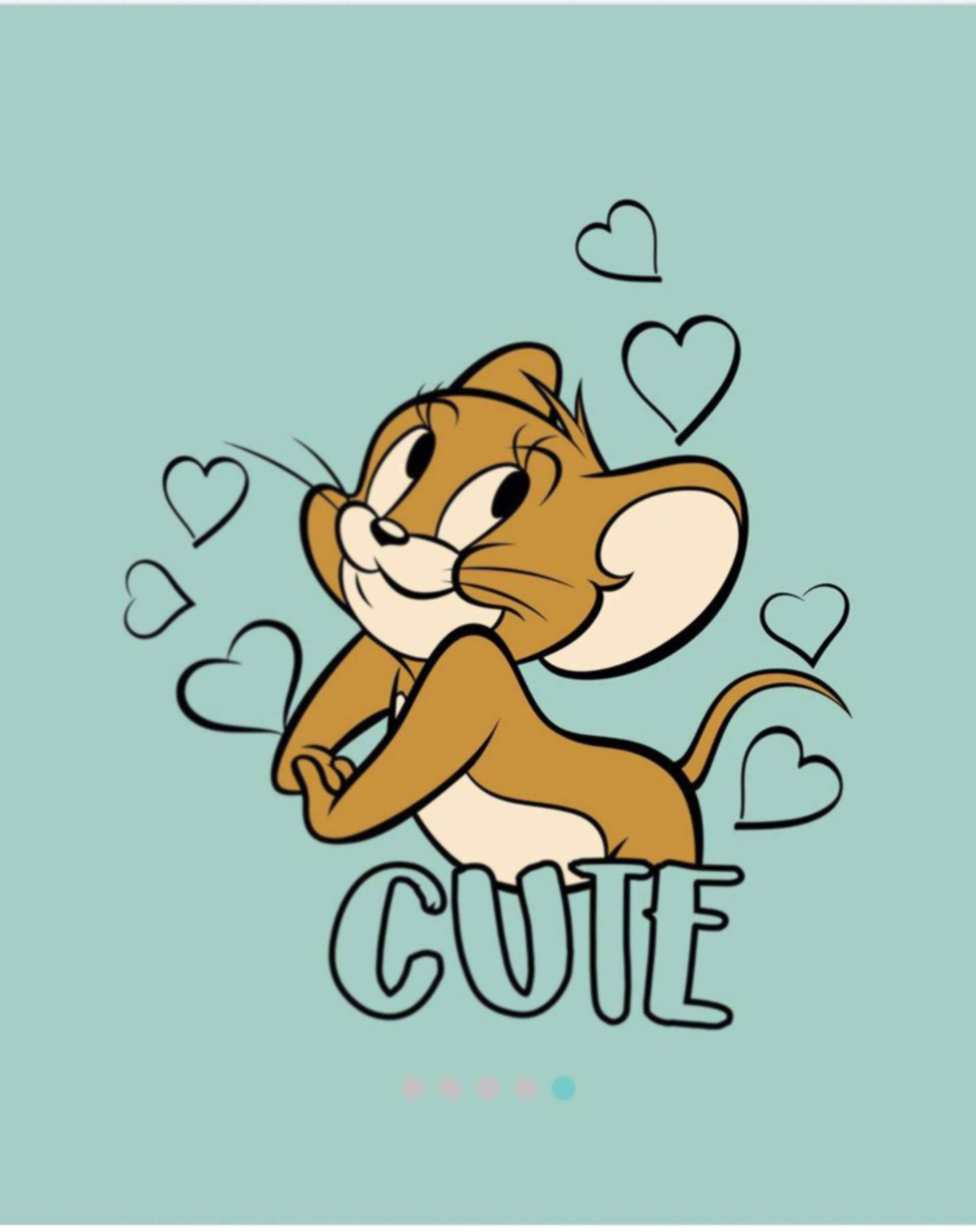 Cute Jerry Mouse Art Background