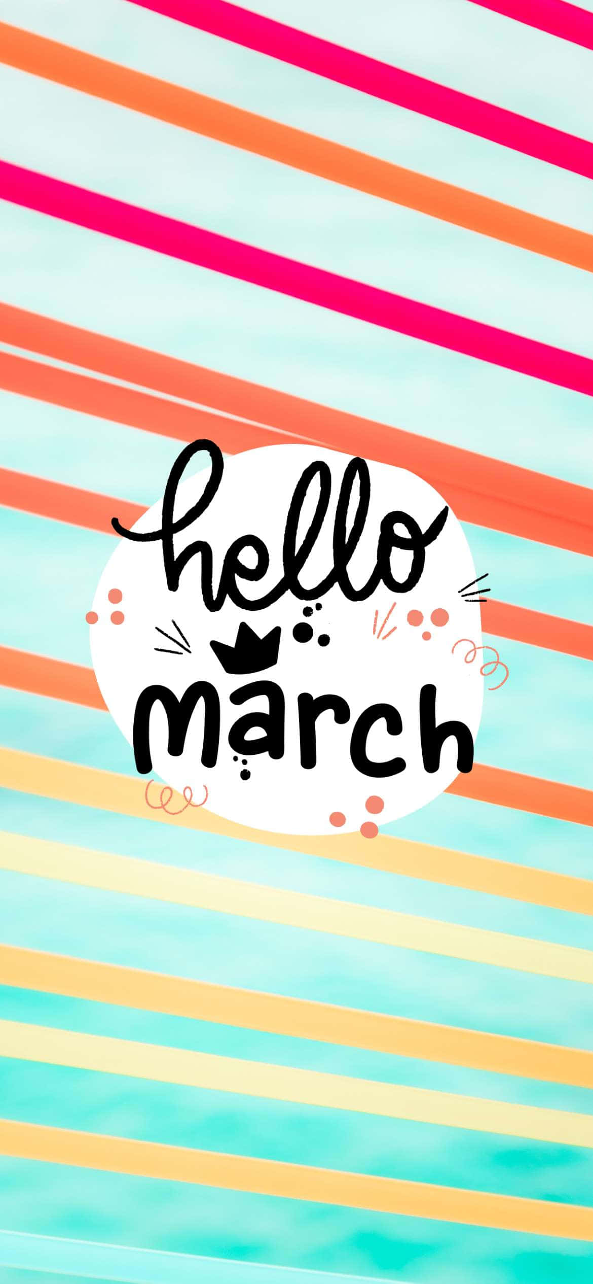 Download Cute March Lines Wallpaper | Wallpapers.com