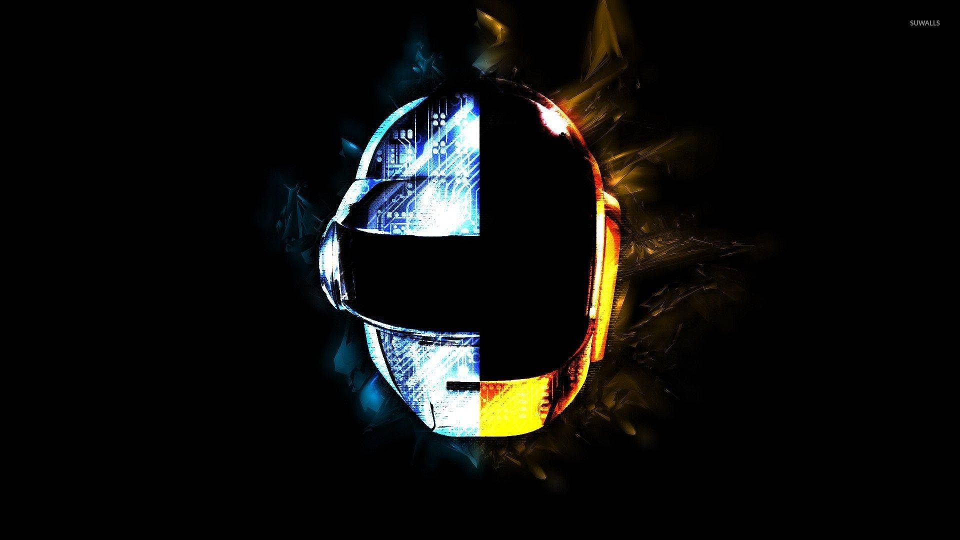 Daft Punk Robotic Helmet Background