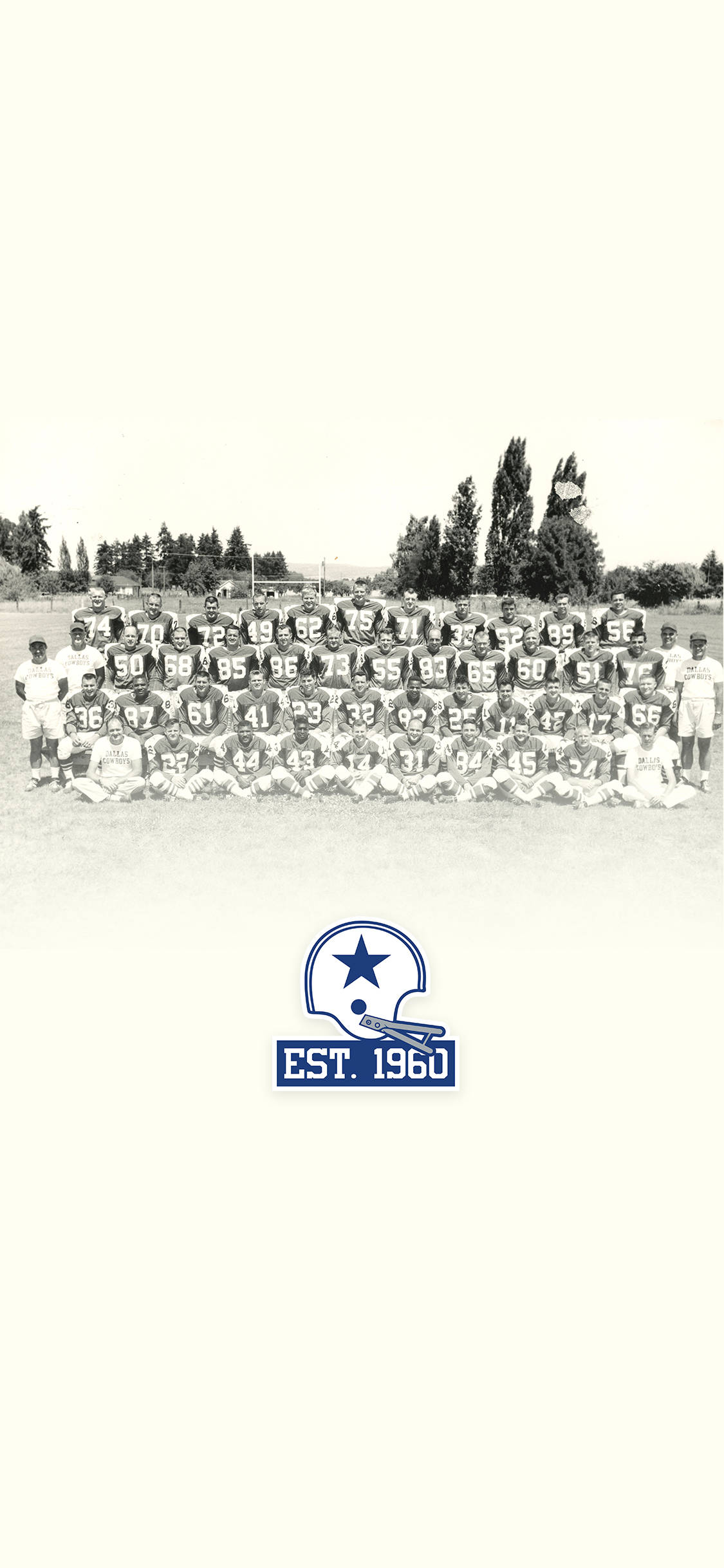 Dallas Cowboys Original Team Photo Background