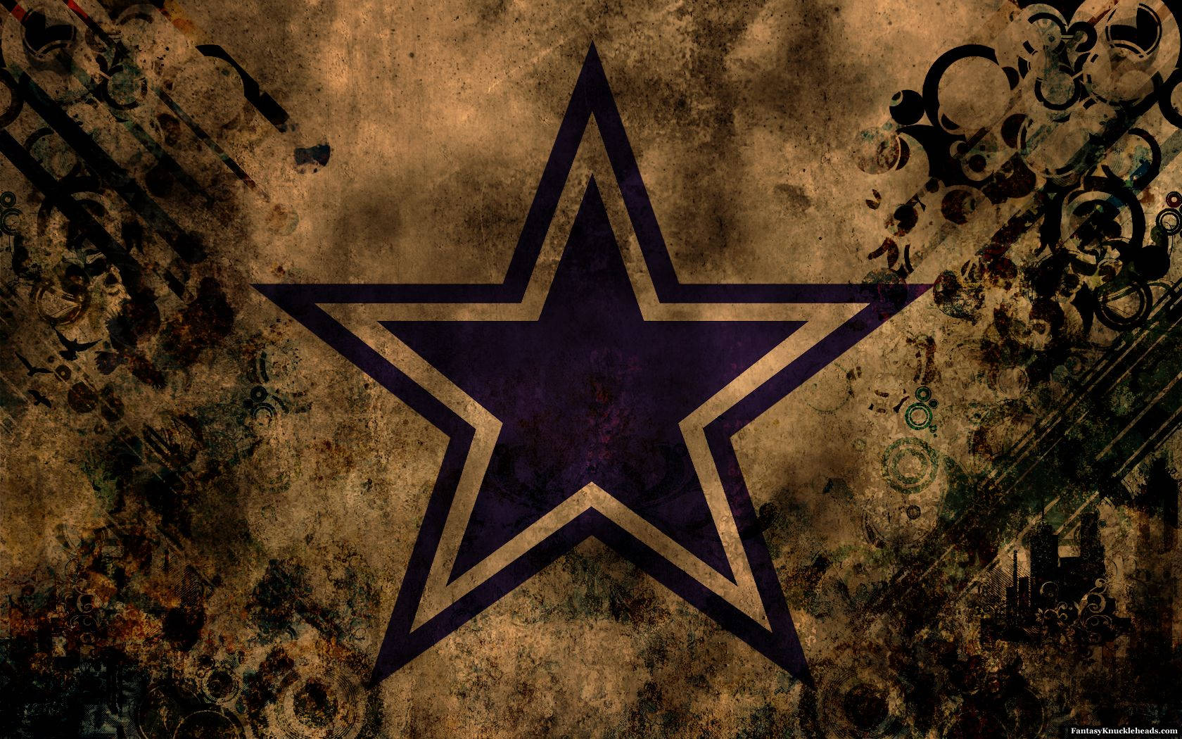 Dallas Cowboys Purple Star Logo Doogles Background
