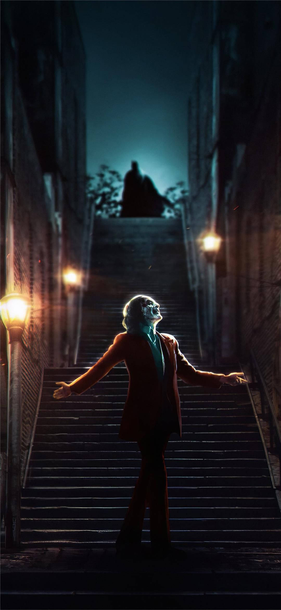Dancing Clown On Stair Joker 2019 Background