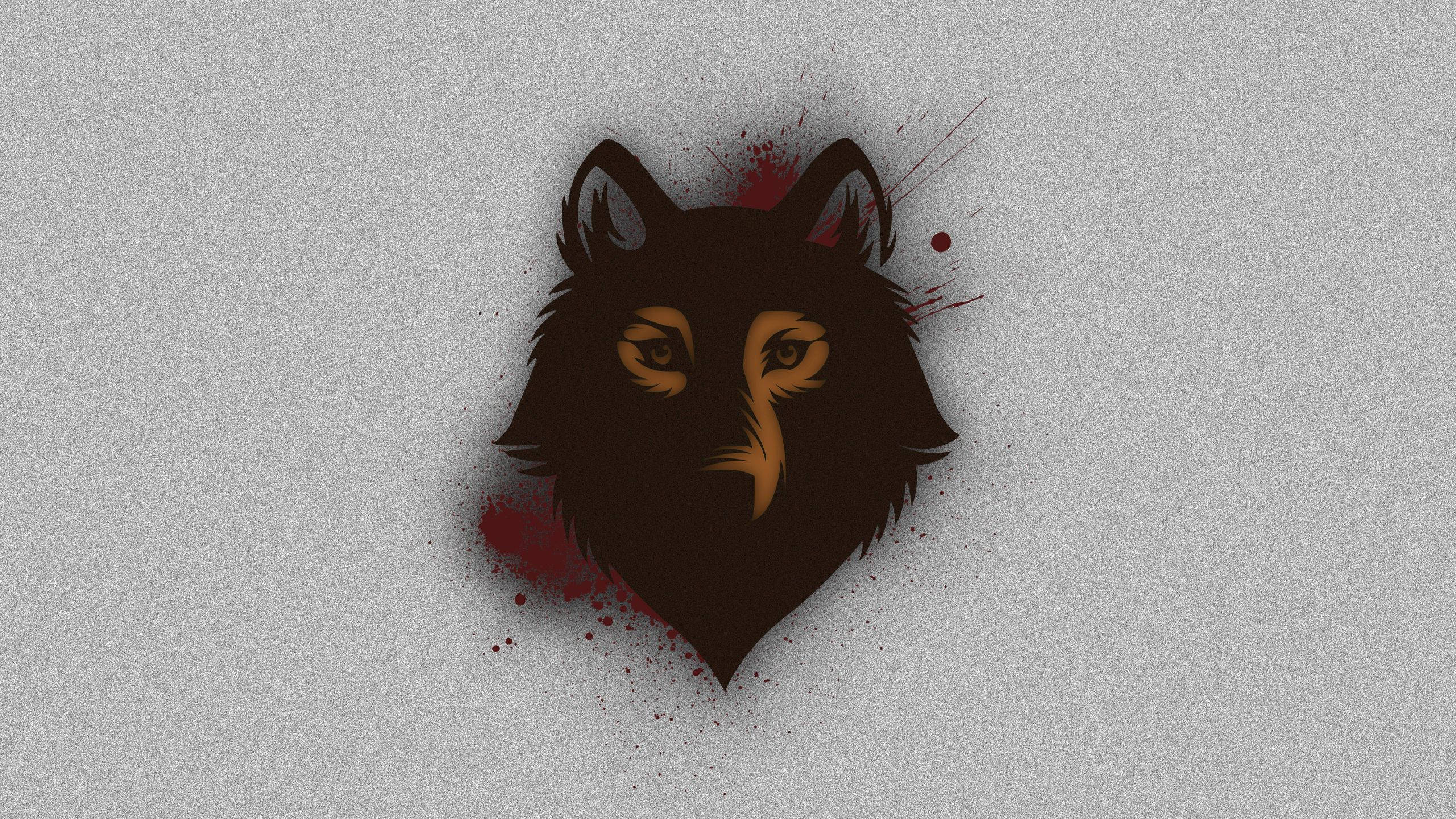 Dark Brown Wolf Art Background