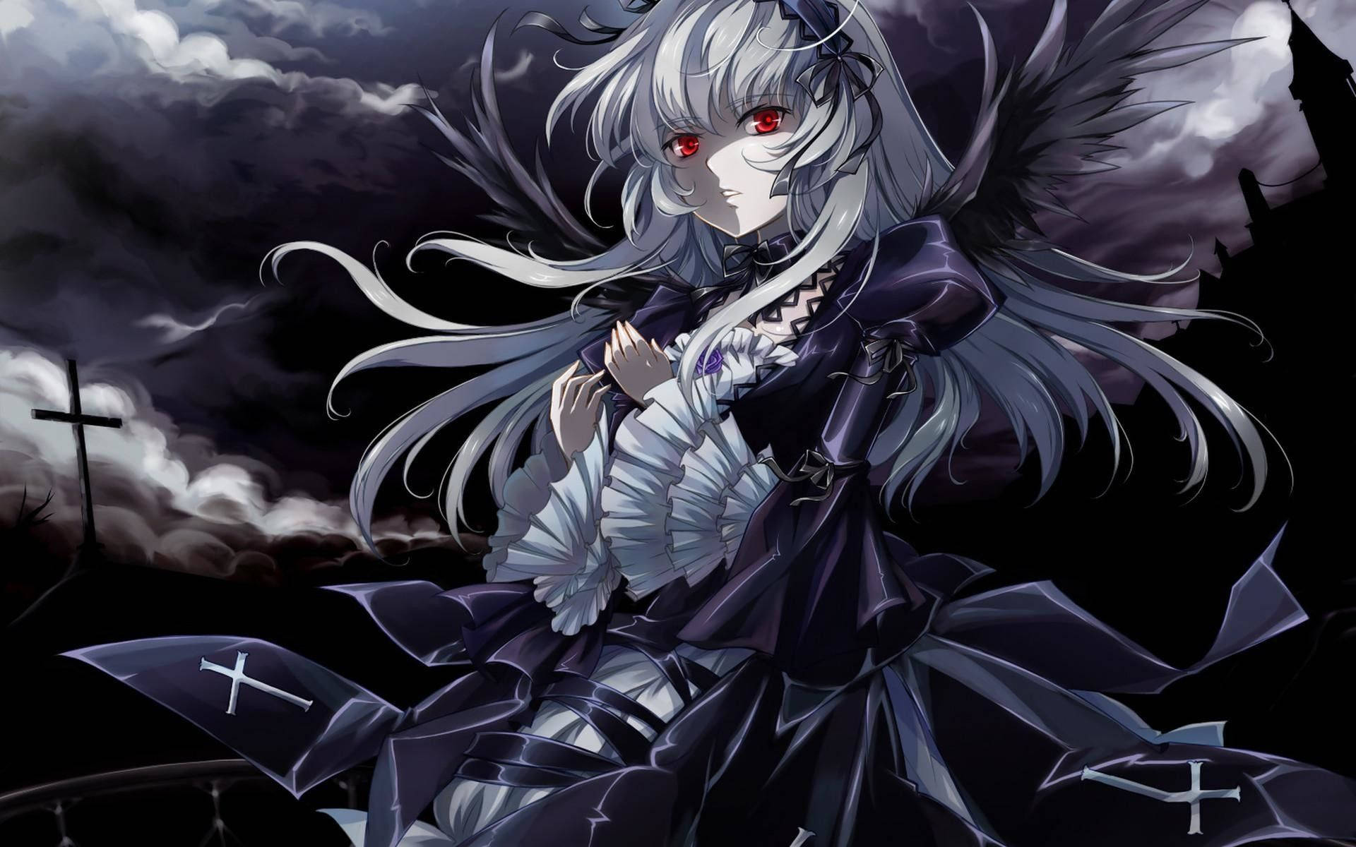 Dark Gothic Rozen Maiden Suigintou Background
