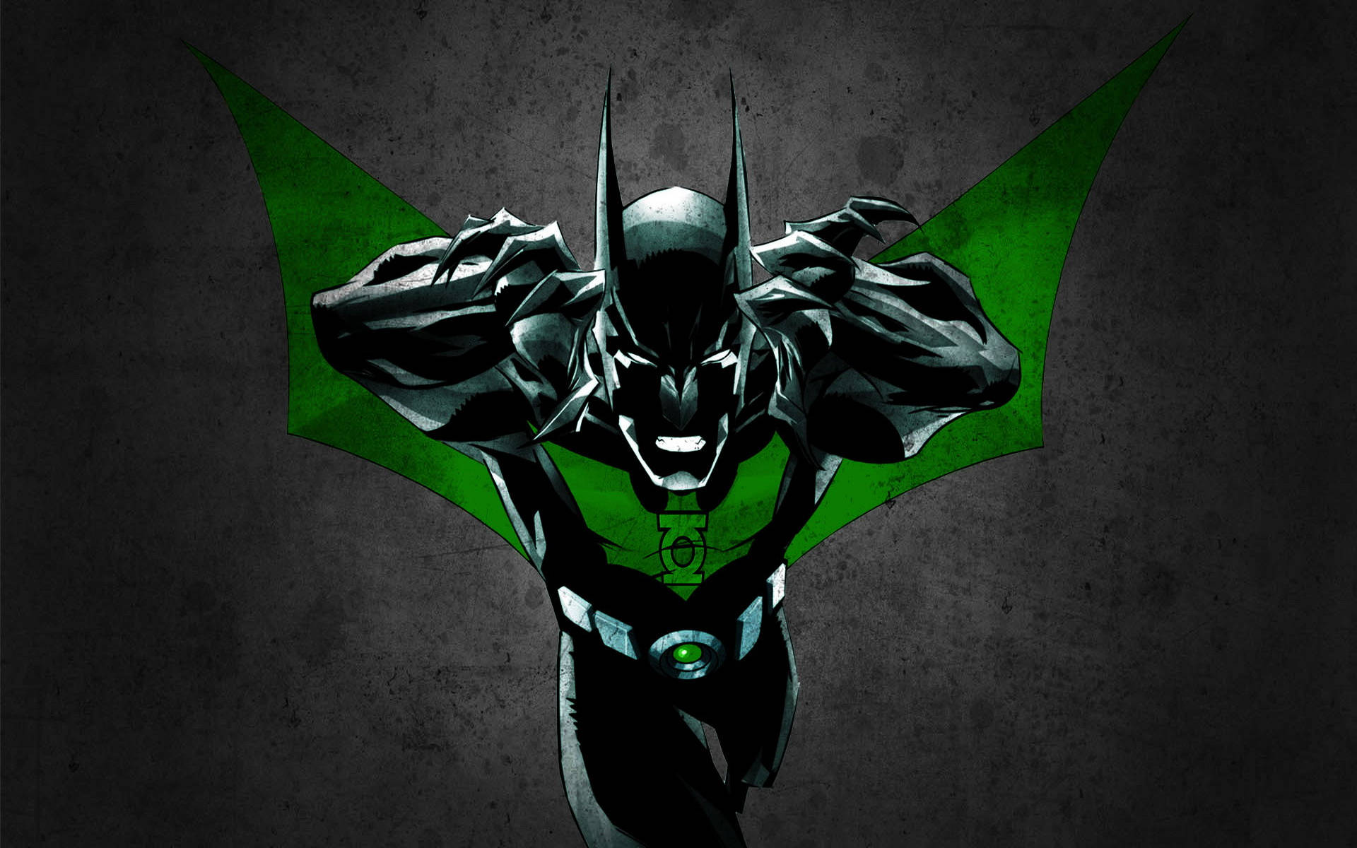 Dark Green Batman Beyond Background