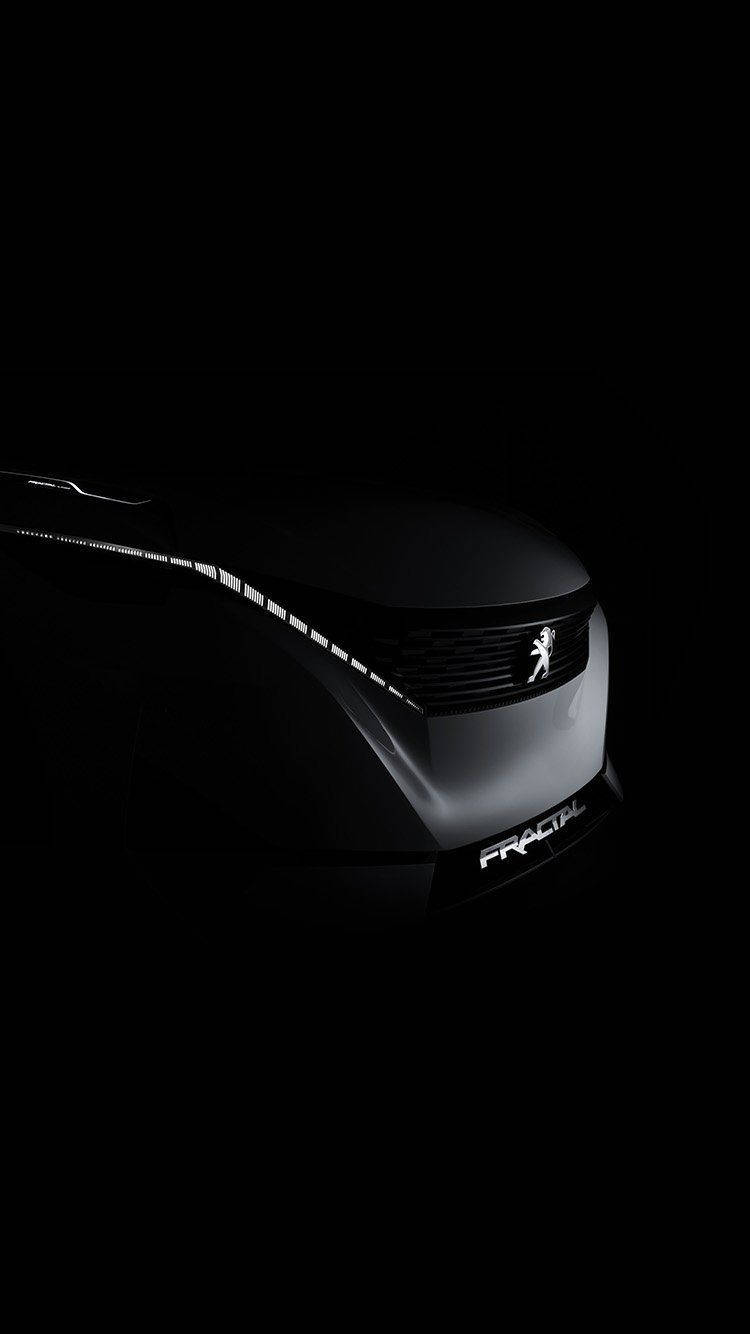 Dark Peugeot Fractal Design Background