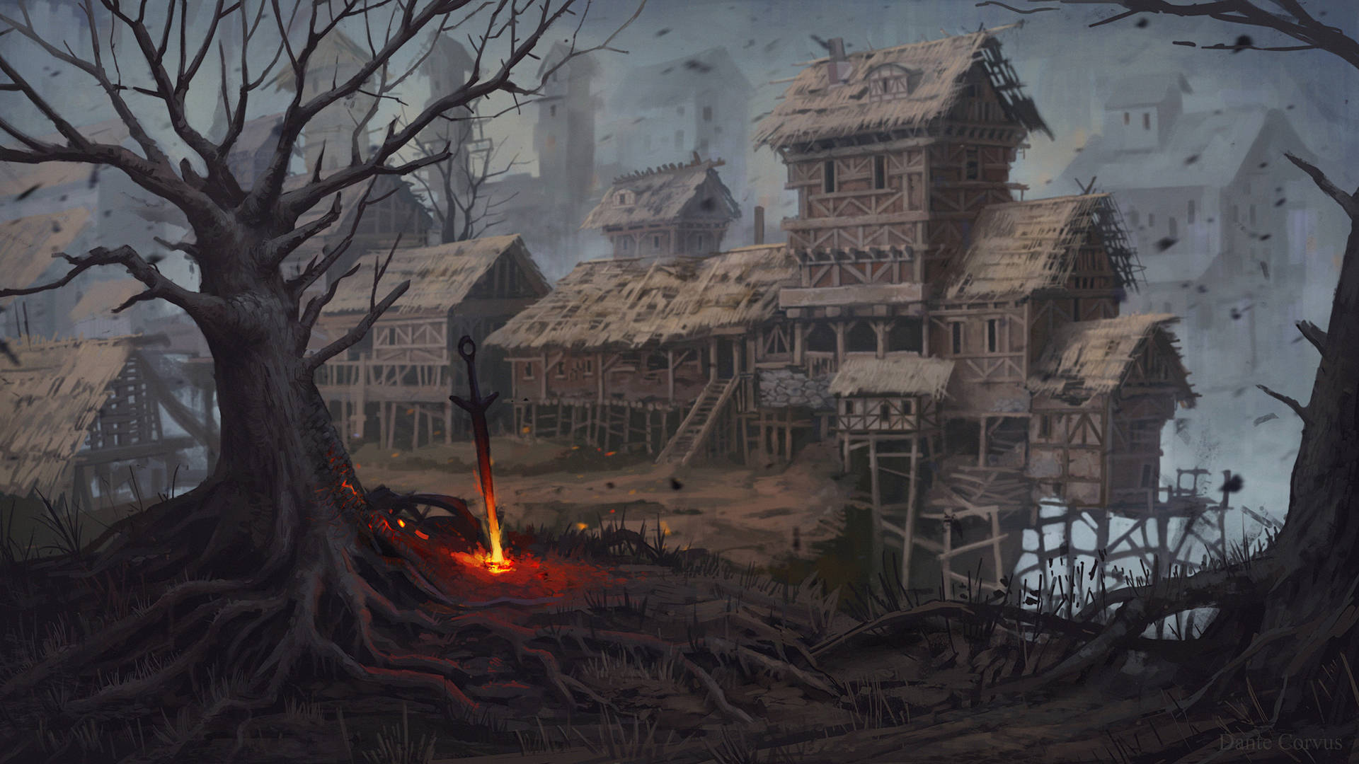 Dark Souls Undead Settlement Background