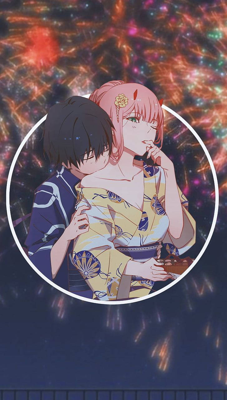 Darling In The Franxx Fireworks Background
